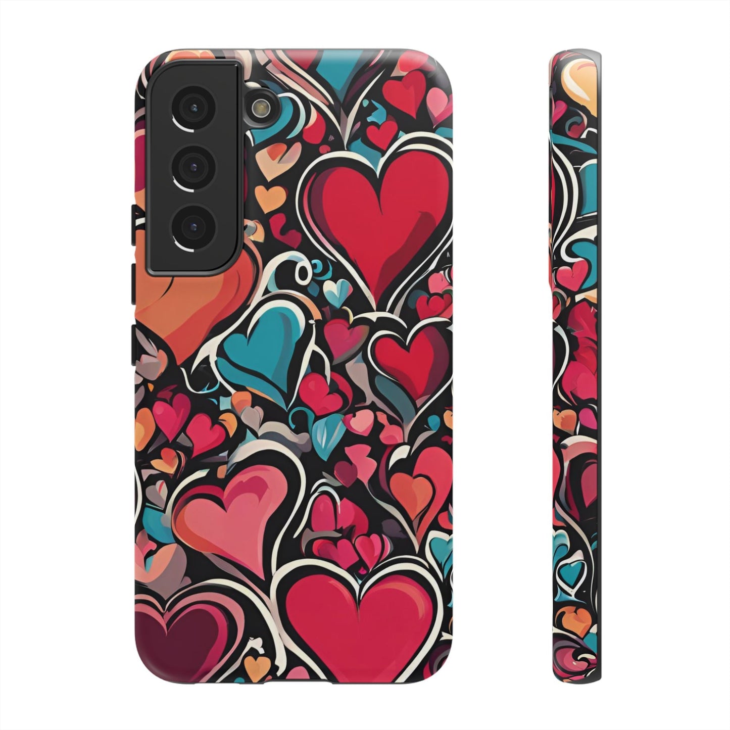 Vibrant Multicolor Heart Art – Samsung Galaxy Case - BOGO Cases