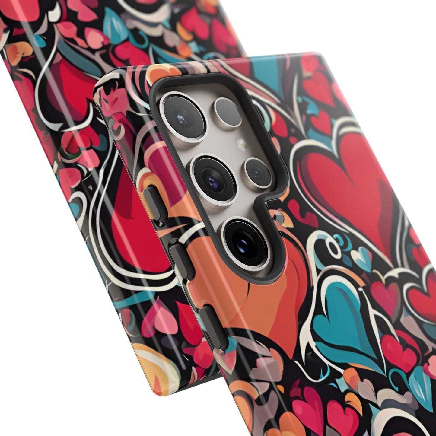 Vibrant Multicolor Heart Art – Samsung Galaxy Case - BOGO Cases