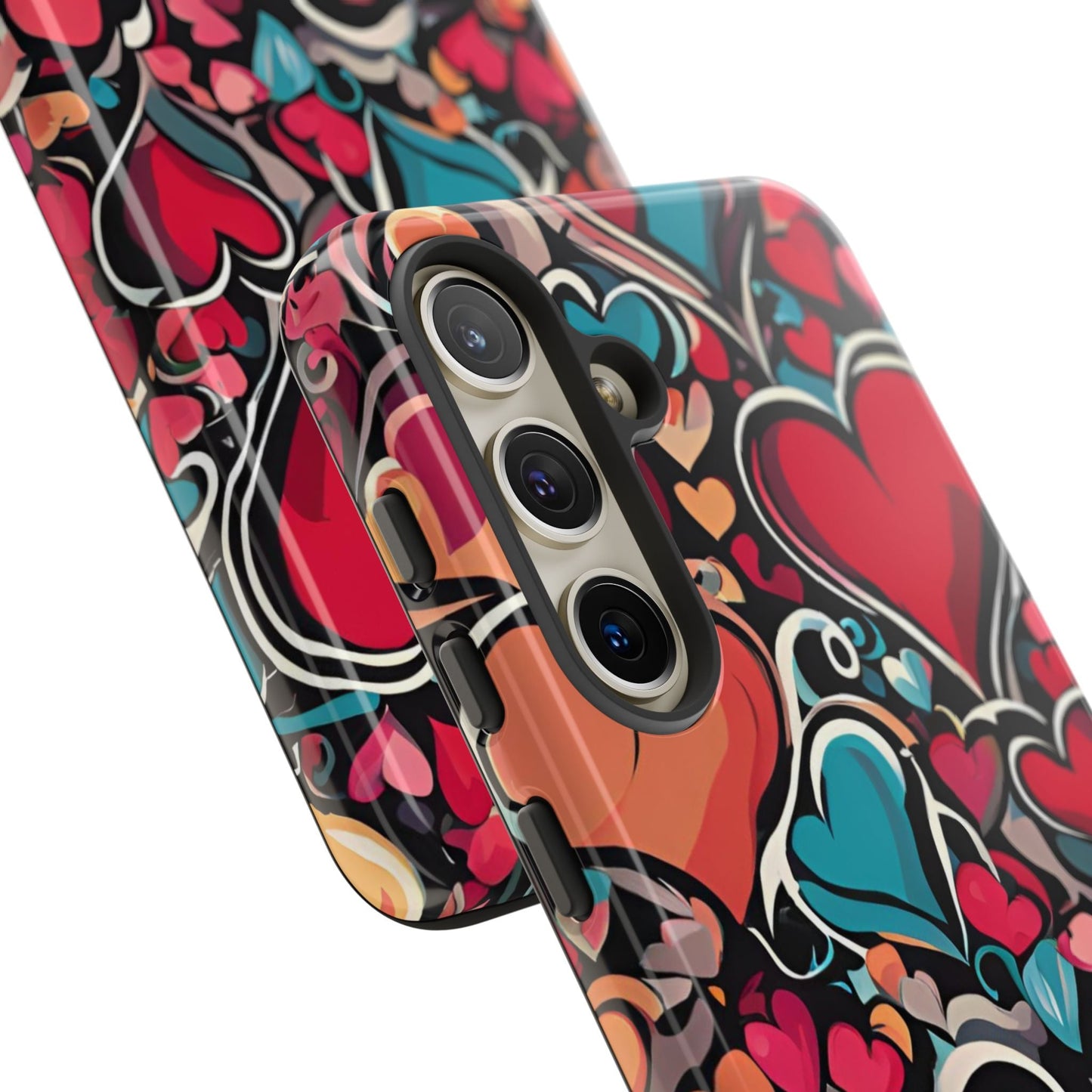 Vibrant Multicolor Heart Art – Samsung Galaxy Case - BOGO Cases