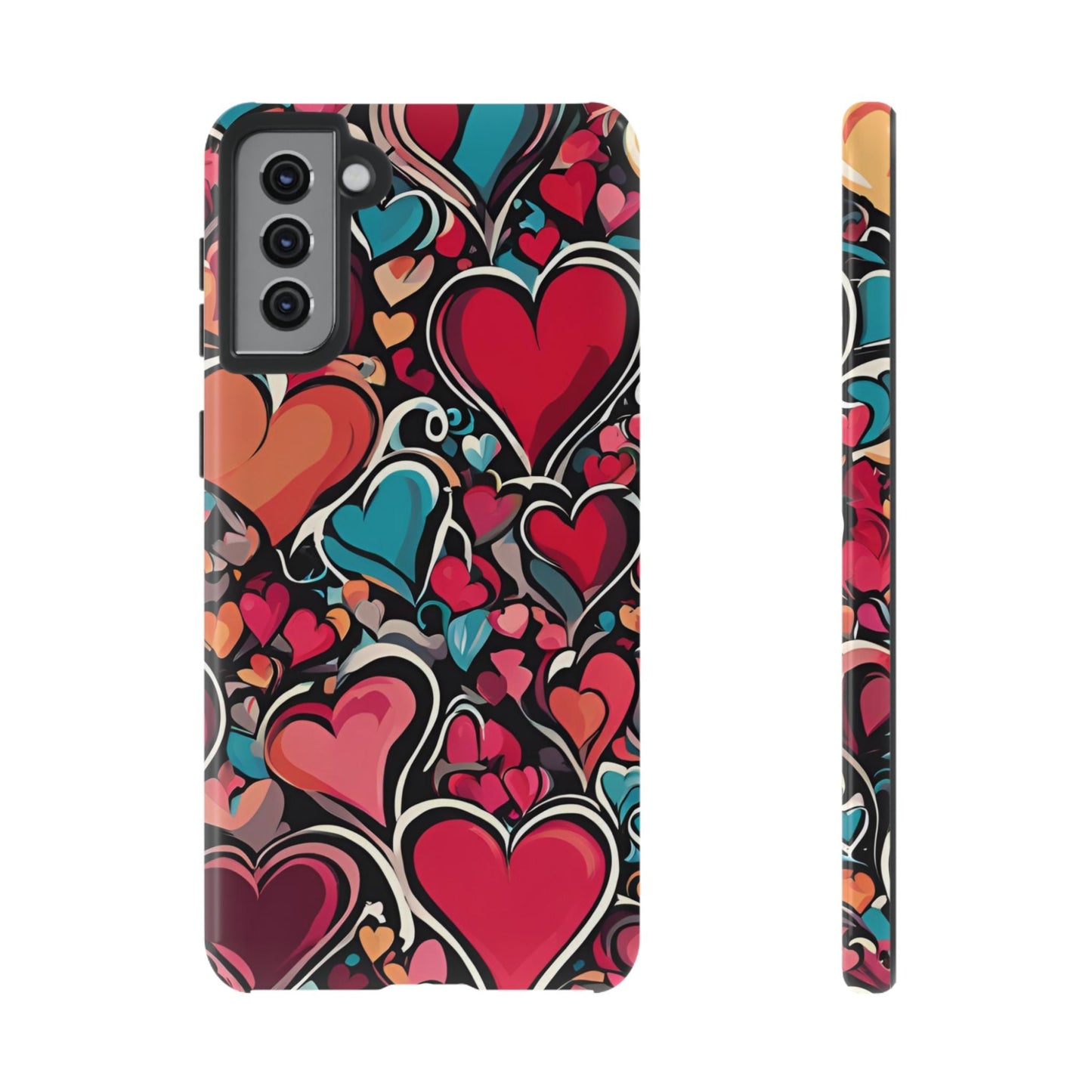 Vibrant Multicolor Heart Art – Samsung Galaxy Case - BOGO Cases