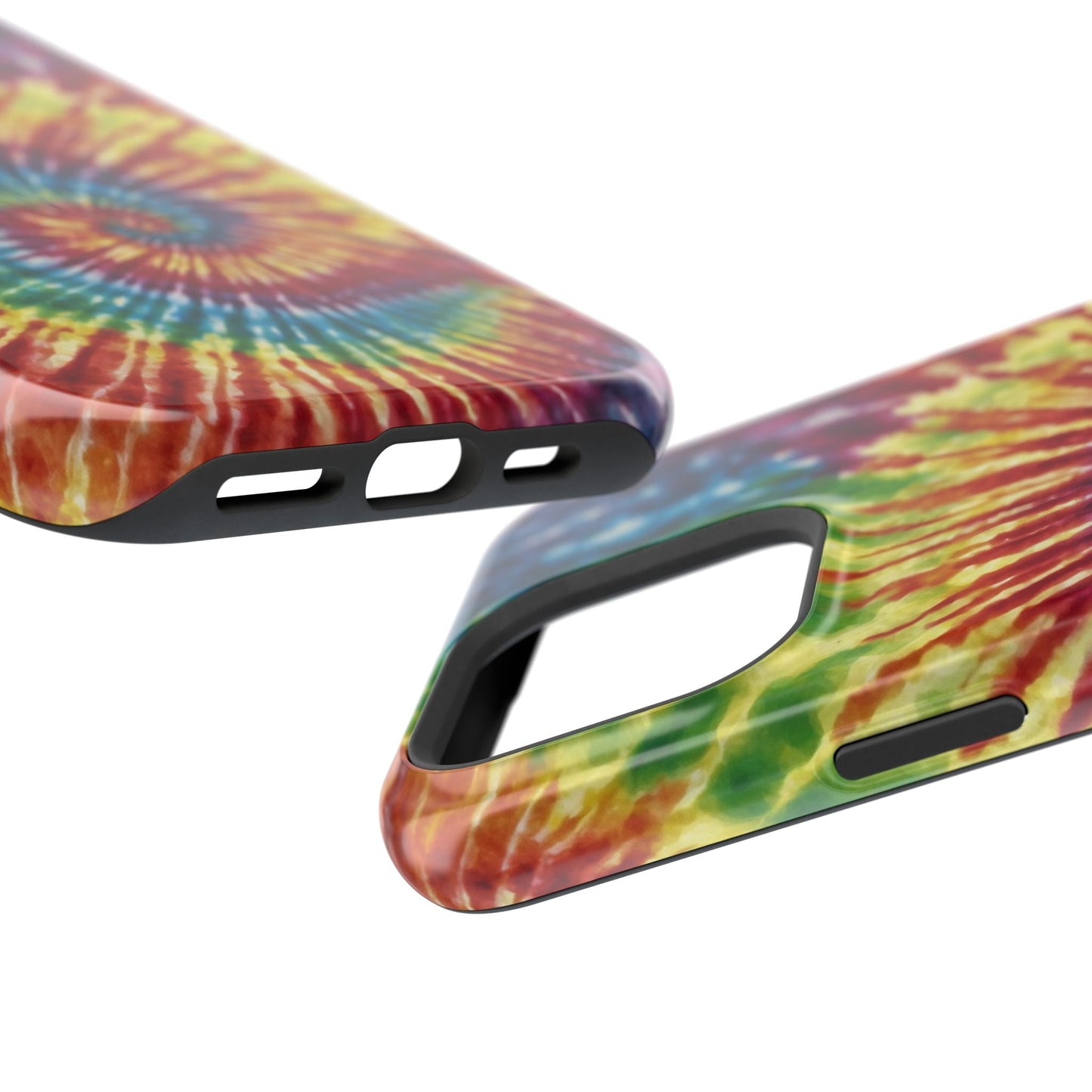 Vibrant Spiral Tie - Dye MagSafe Case – Retro Rainbow Design - BOGO Cases