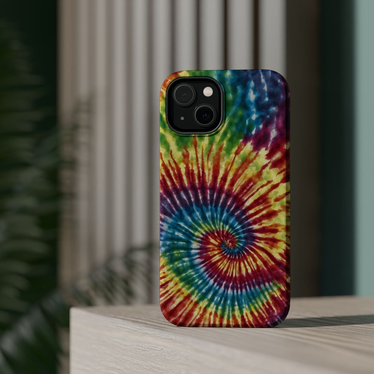 Vibrant Spiral Tie - Dye MagSafe Case – Retro Rainbow Design - BOGO Cases