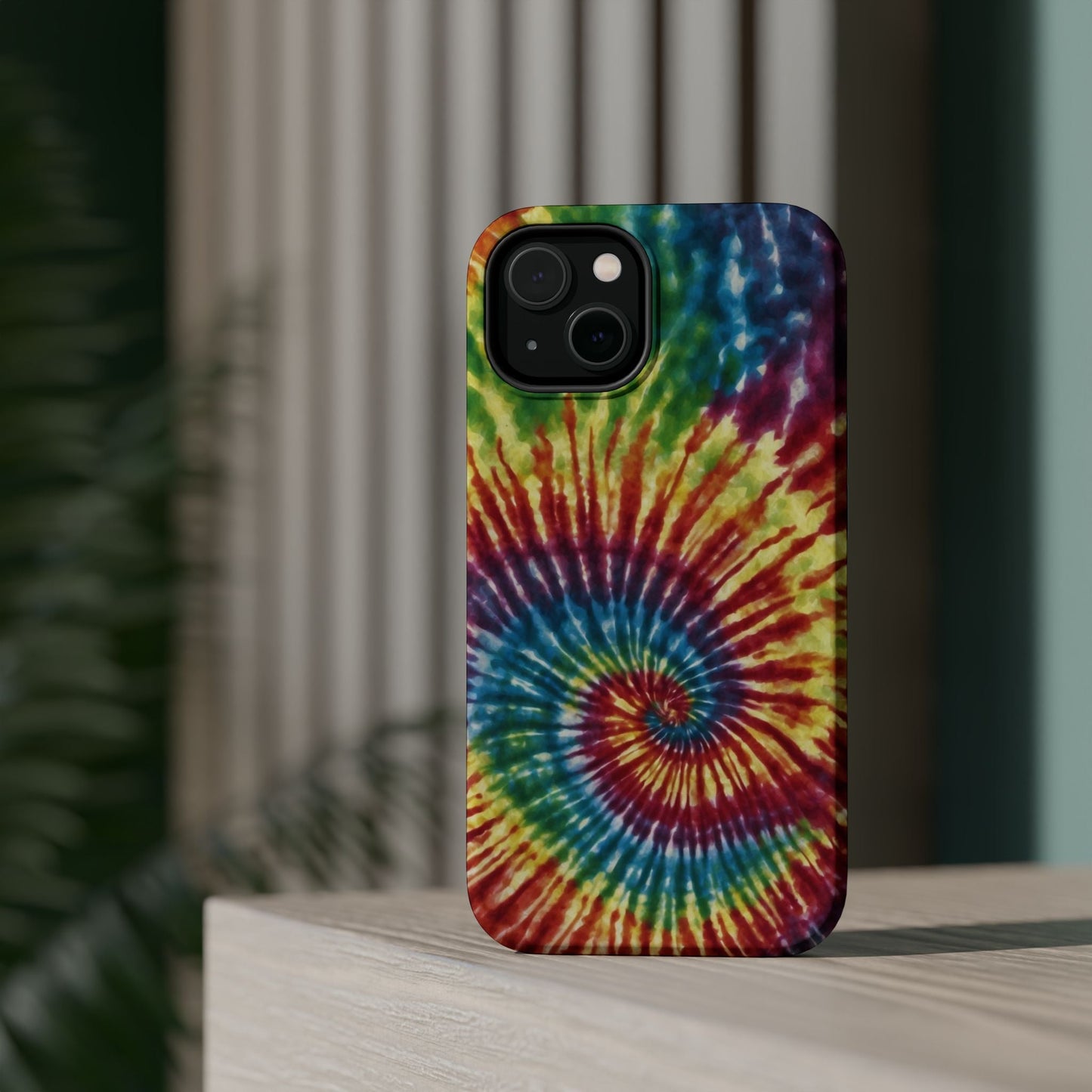 Vibrant Spiral Tie - Dye MagSafe Case – Retro Rainbow Design - BOGO Cases