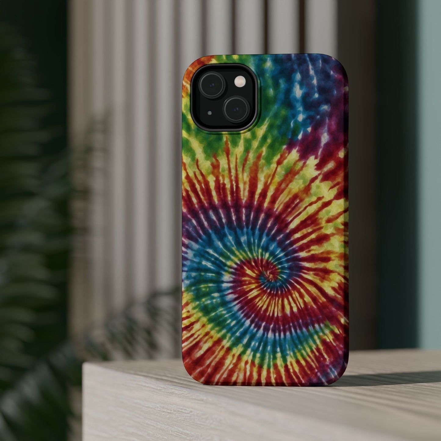 Vibrant Spiral Tie - Dye MagSafe Case – Retro Rainbow Design - BOGO Cases