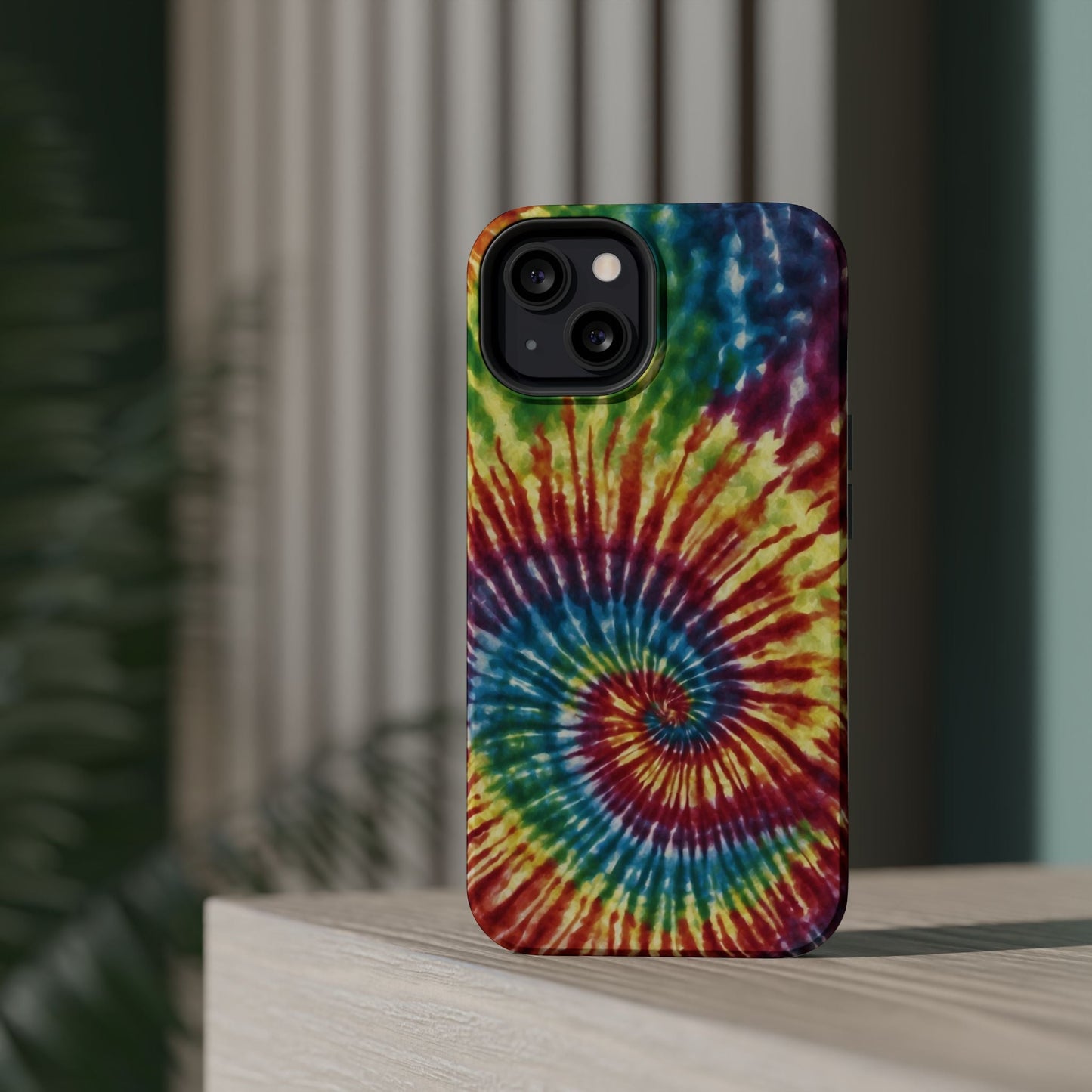 Vibrant Spiral Tie - Dye MagSafe Case – Retro Rainbow Design - BOGO Cases
