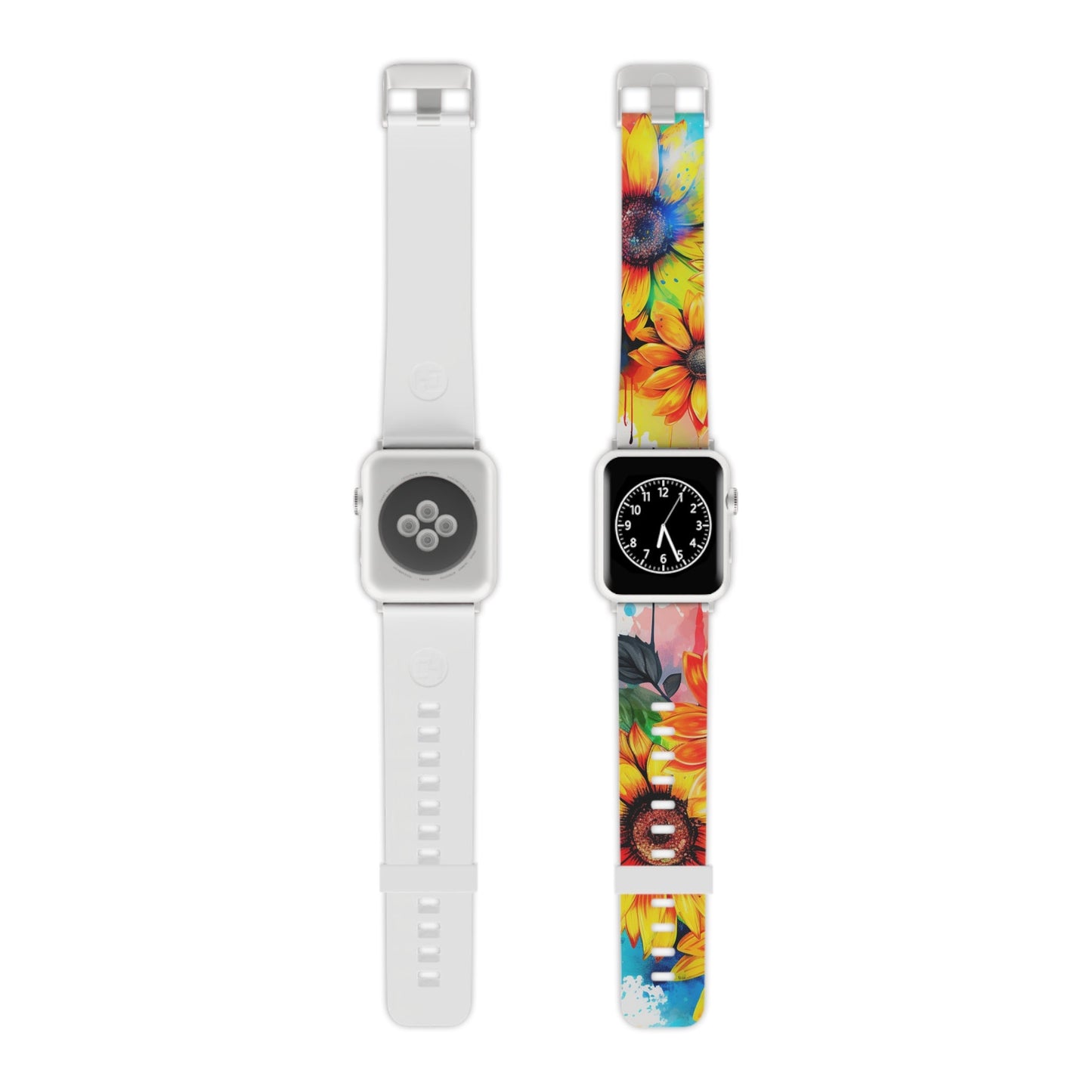Vibrant Sunflower Splash Apple Watch Band - BOGO Cases