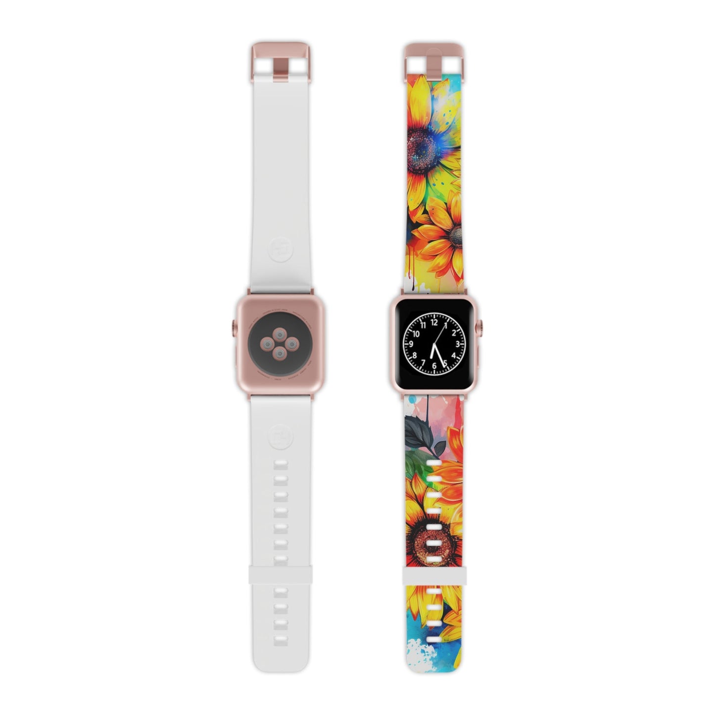 Vibrant Sunflower Splash Apple Watch Band - BOGO Cases