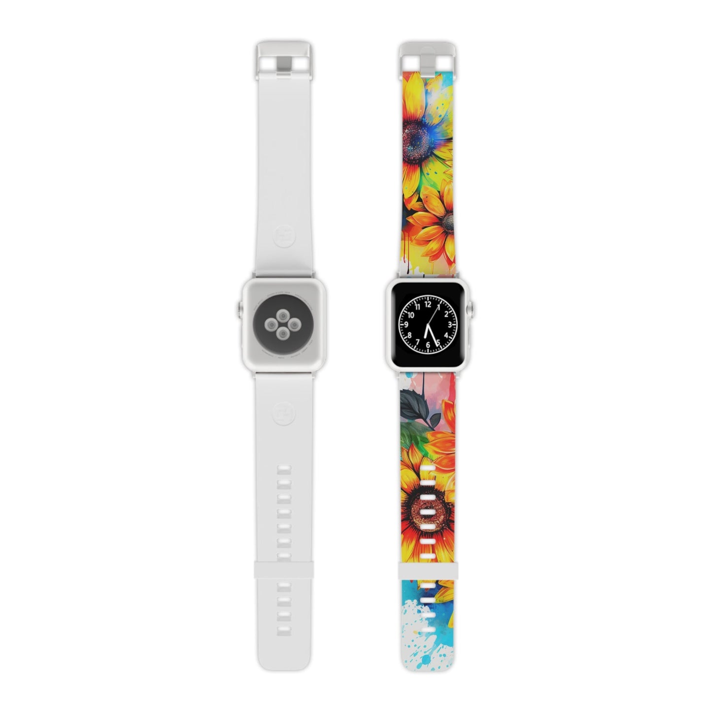 Vibrant Sunflower Splash Apple Watch Band - BOGO Cases