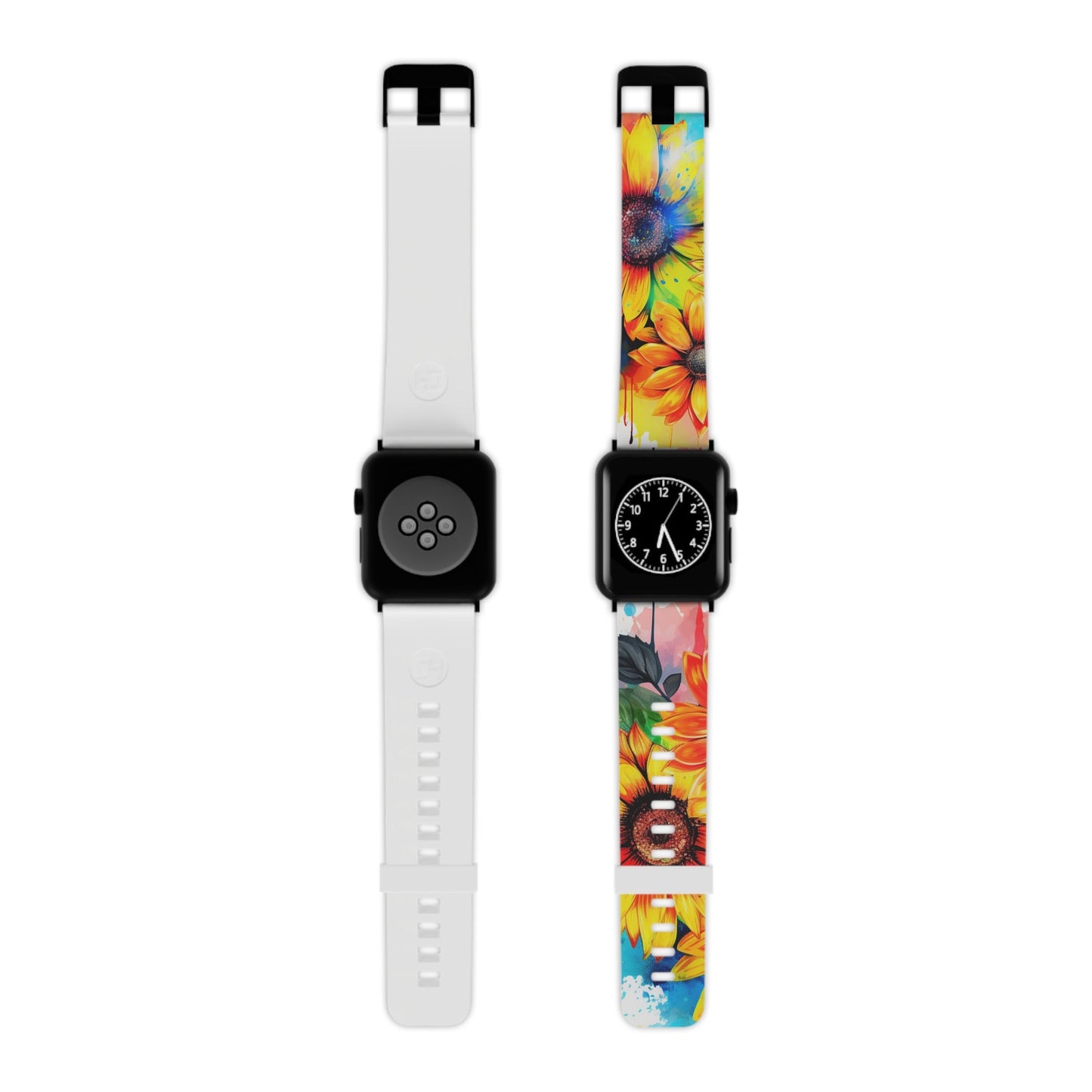 Vibrant Sunflower Splash Apple Watch Band - BOGO Cases