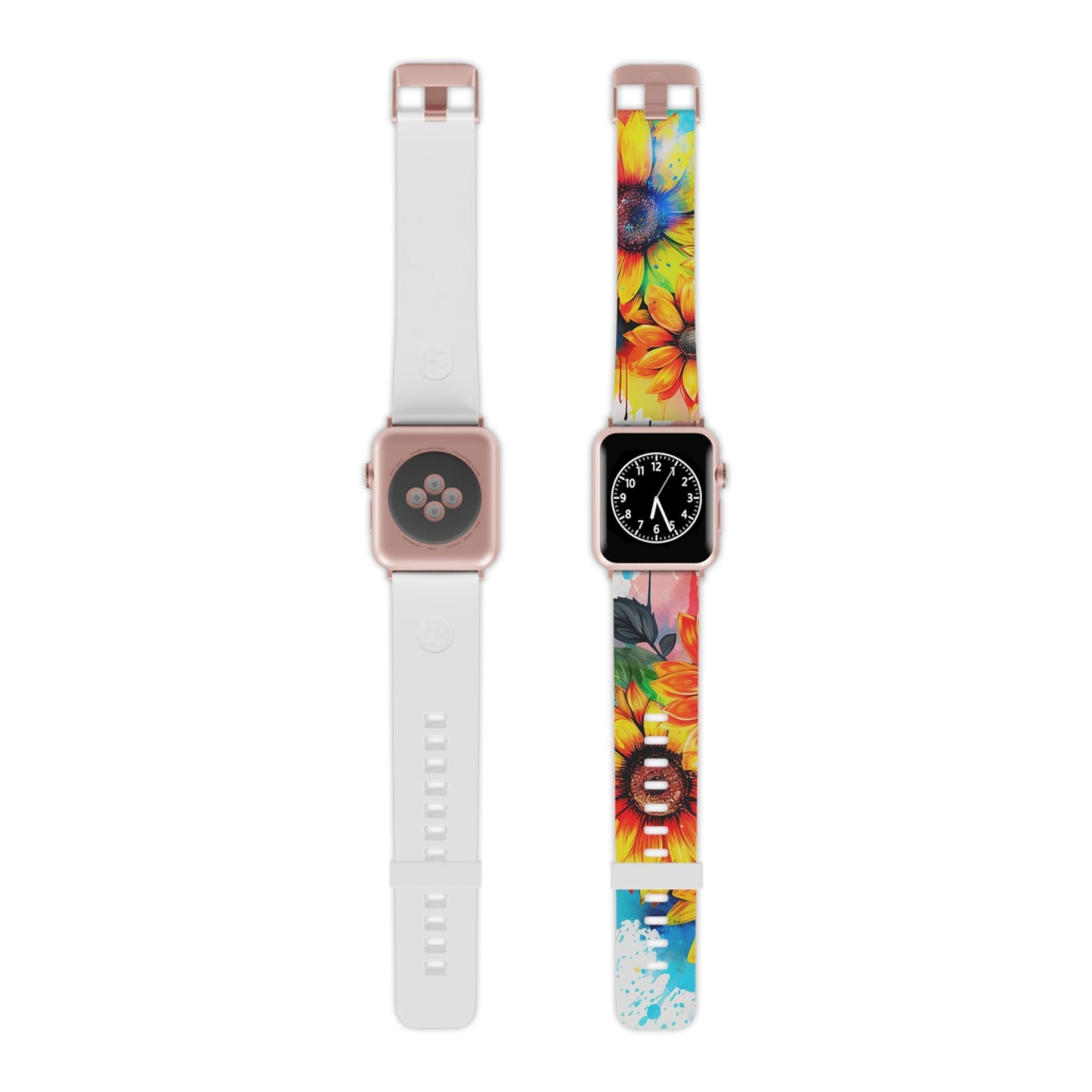 Vibrant Sunflower Splash Apple Watch Band - BOGO Cases