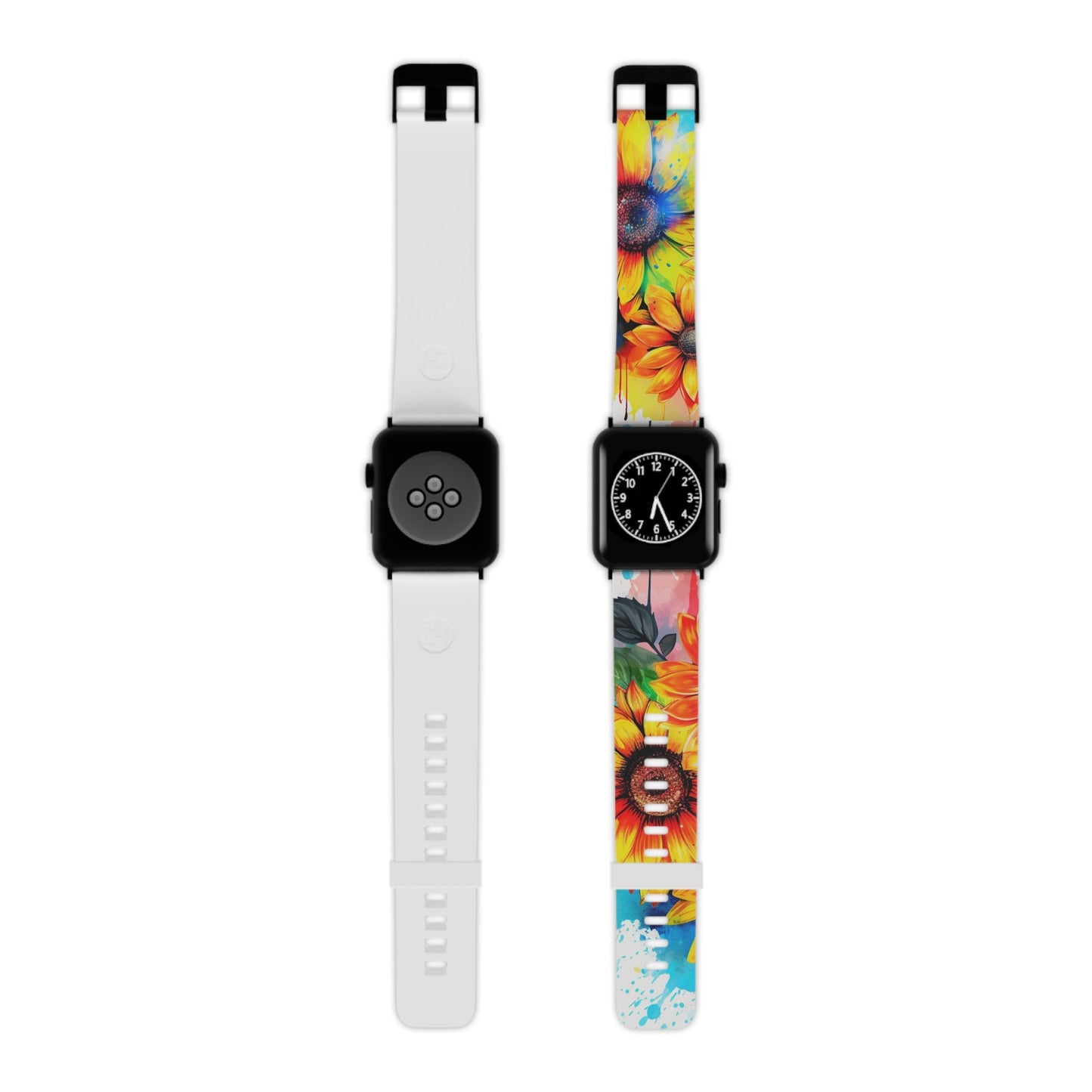 Vibrant Sunflower Splash Apple Watch Band - BOGO Cases