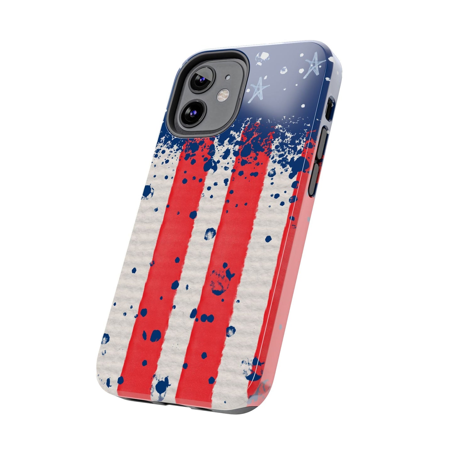 Vintage American Flag Splatter โ iPhone Series Case - BOGO Cases