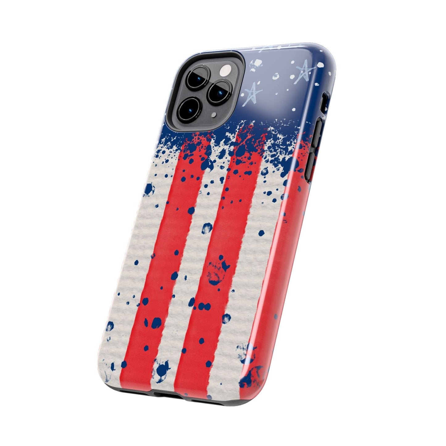 Vintage American Flag Splatter โ iPhone Series Case - BOGO Cases