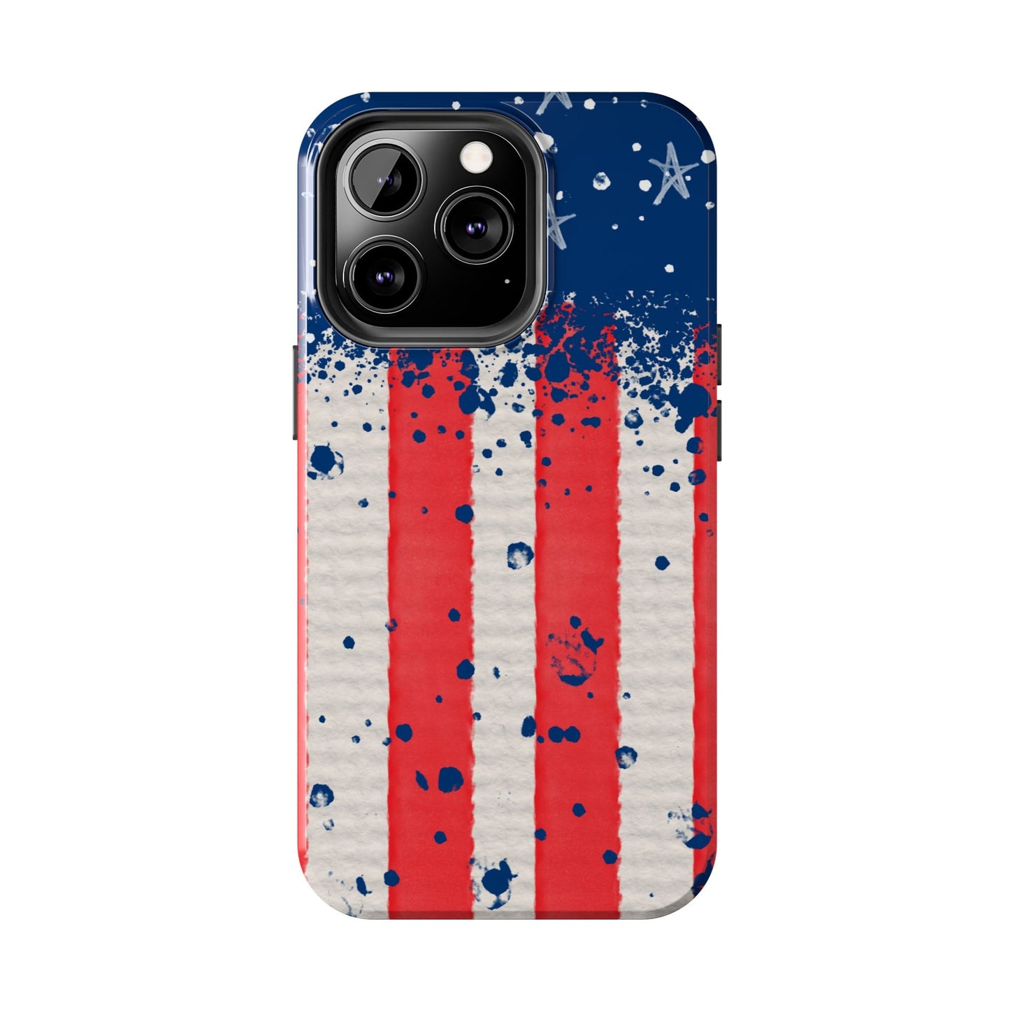Vintage American Flag Splatter โ iPhone Series Case - BOGO Cases