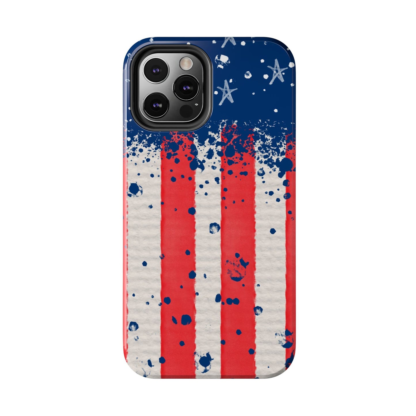 Vintage American Flag Splatter โ iPhone Series Case - BOGO Cases