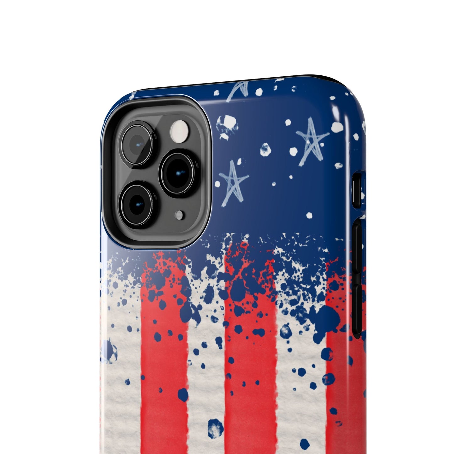 Vintage American Flag Splatter โ iPhone Series Case - BOGO Cases