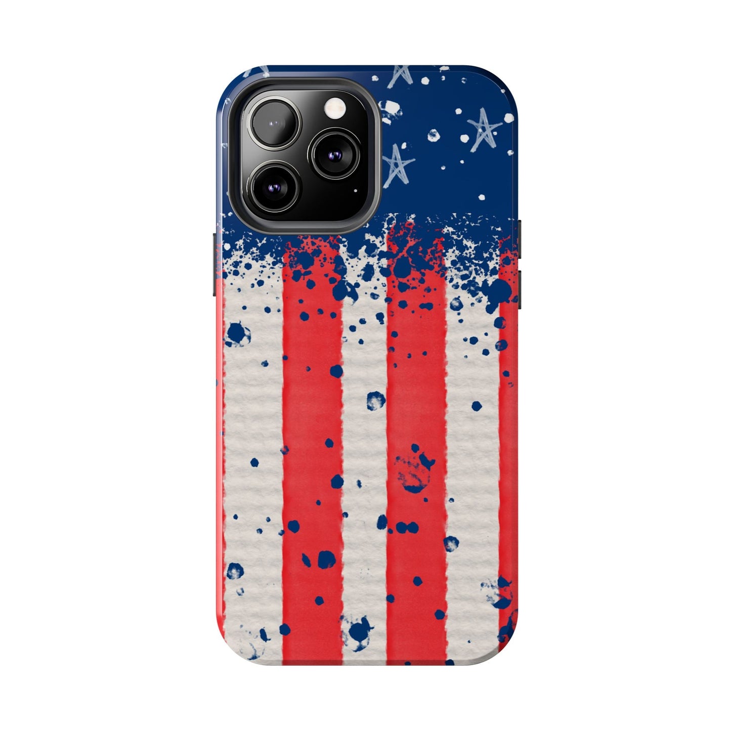 Vintage American Flag Splatter โ iPhone Series Case - BOGO Cases