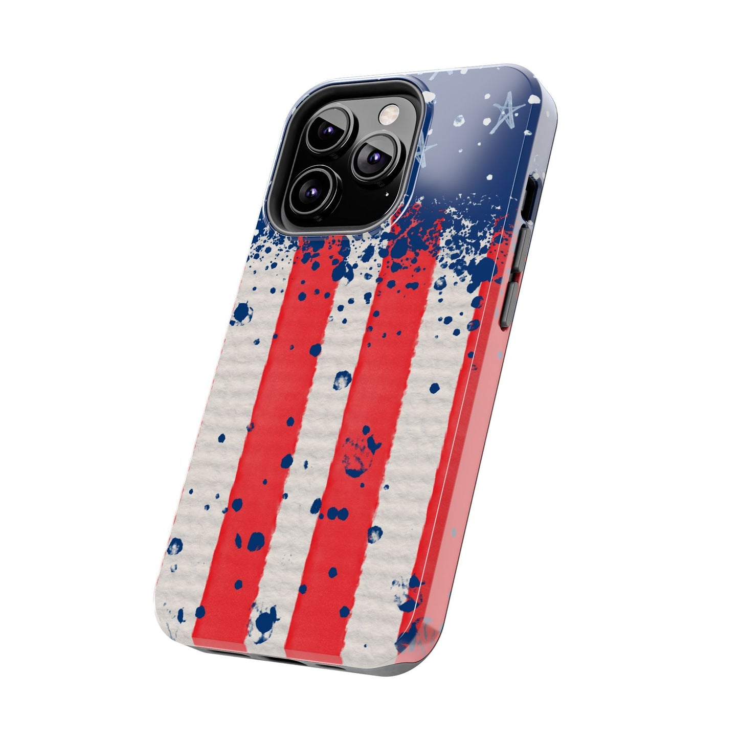 Vintage American Flag Splatter โ iPhone Series Case - BOGO Cases