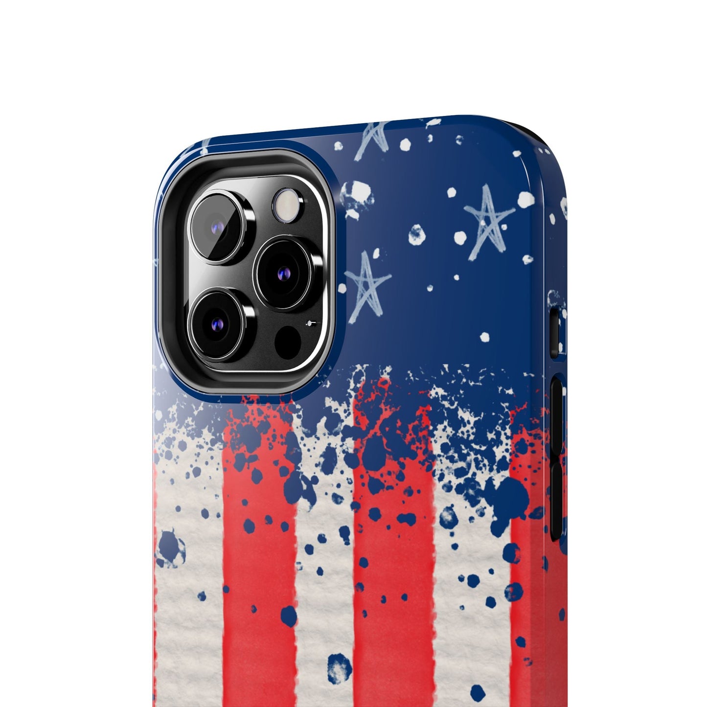 Vintage American Flag Splatter โ iPhone Series Case - BOGO Cases