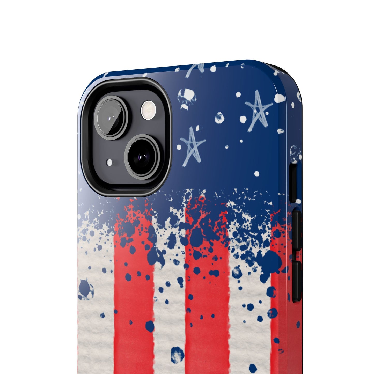 Vintage American Flag Splatter โ iPhone Series Case - BOGO Cases