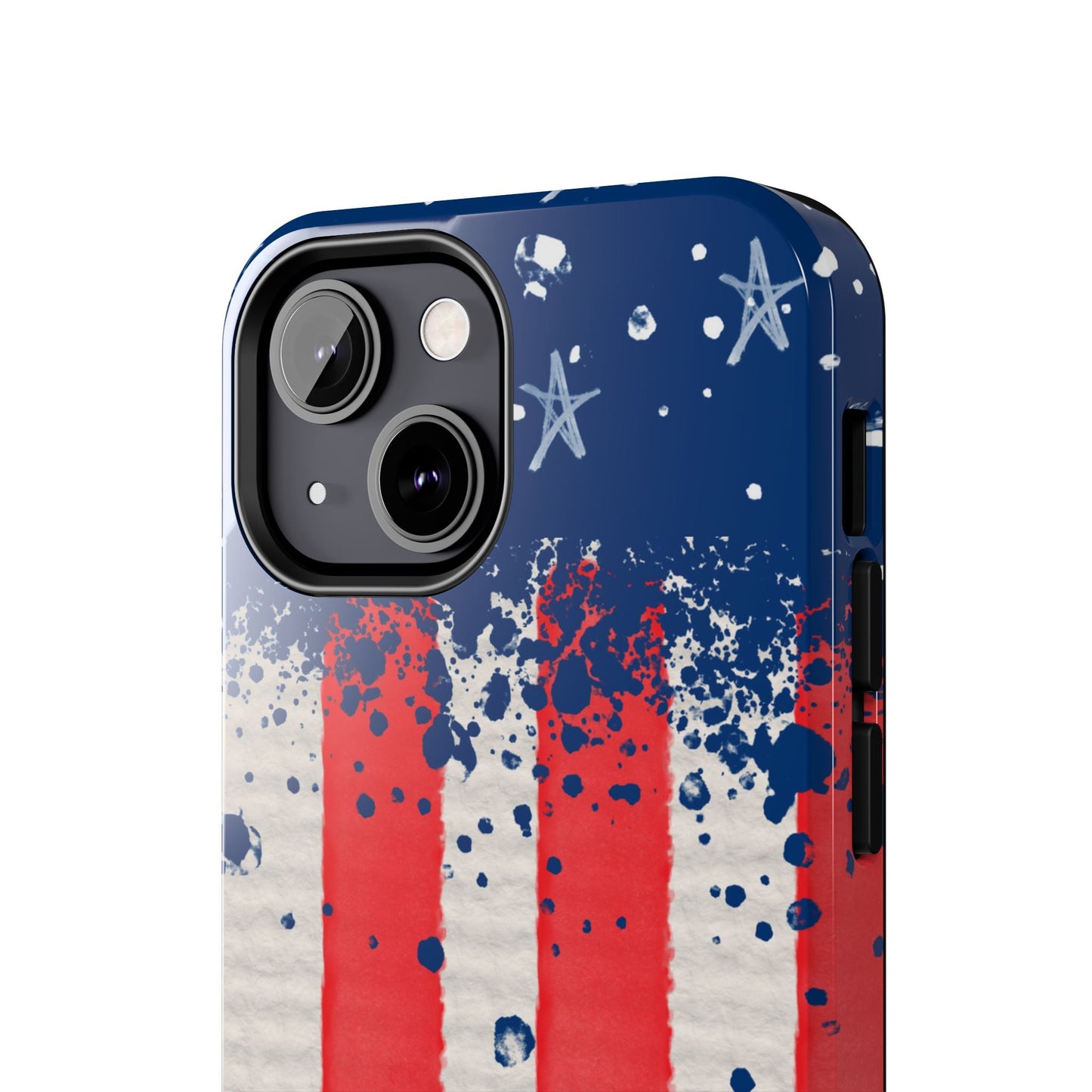 Vintage American Flag Splatter โ iPhone Series Case - BOGO Cases