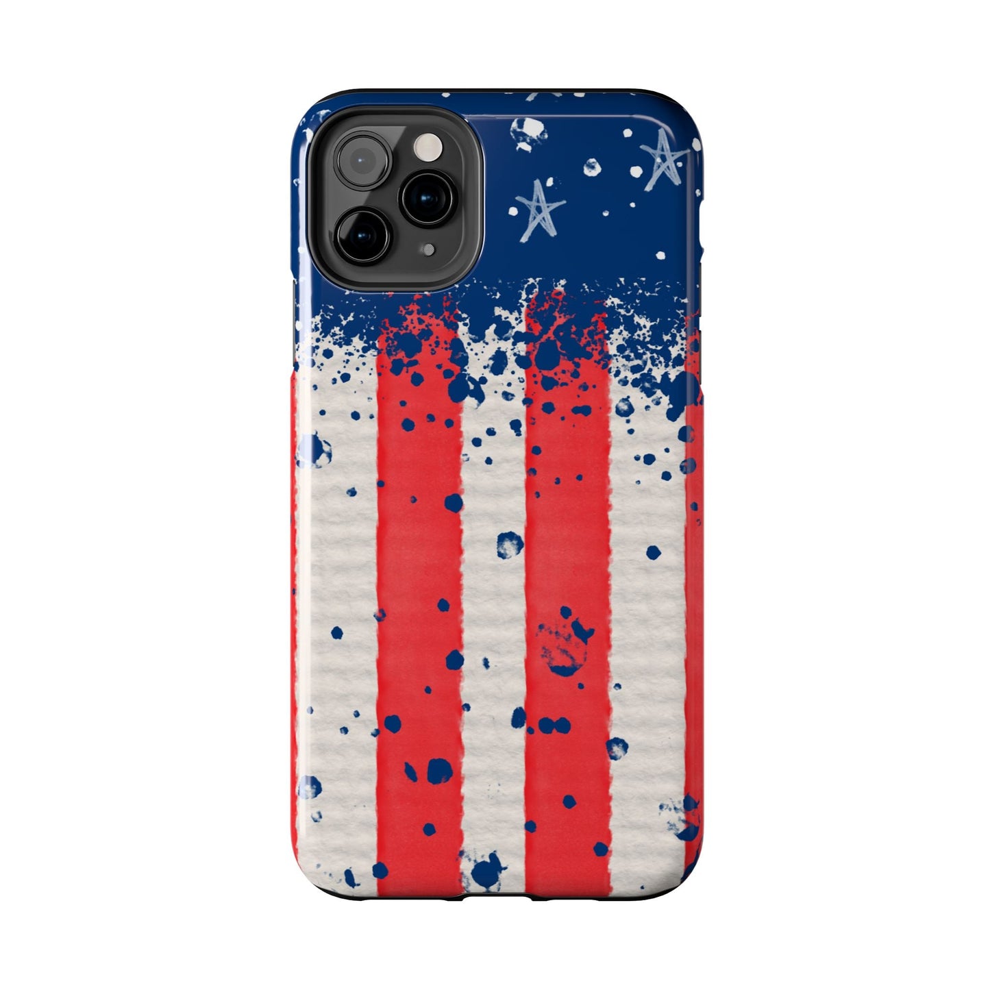 Vintage American Flag Splatter โ iPhone Series Case - BOGO Cases