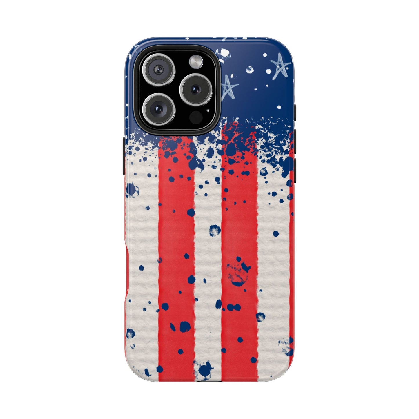 Vintage American Flag Splatter โ iPhone Series Case - BOGO Cases
