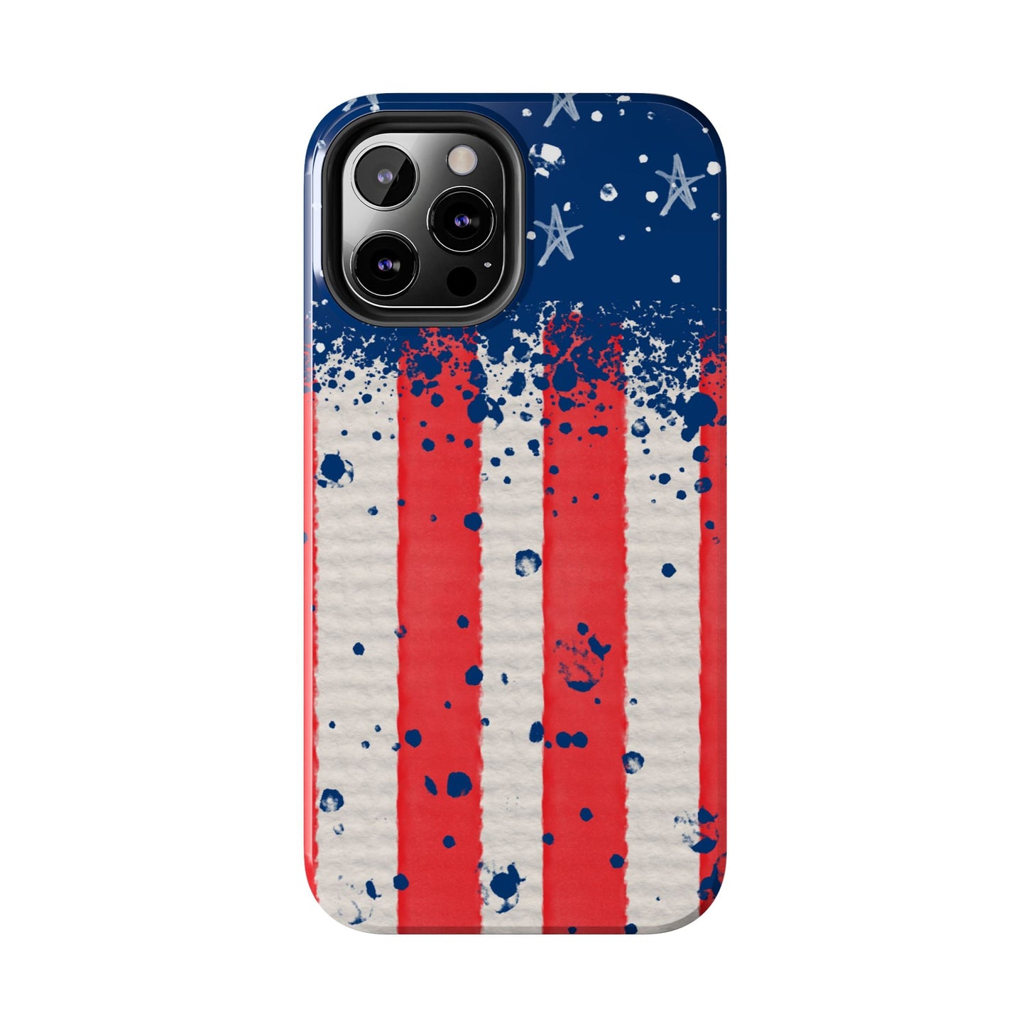 Vintage American Flag Splatter โ iPhone Series Case - BOGO Cases