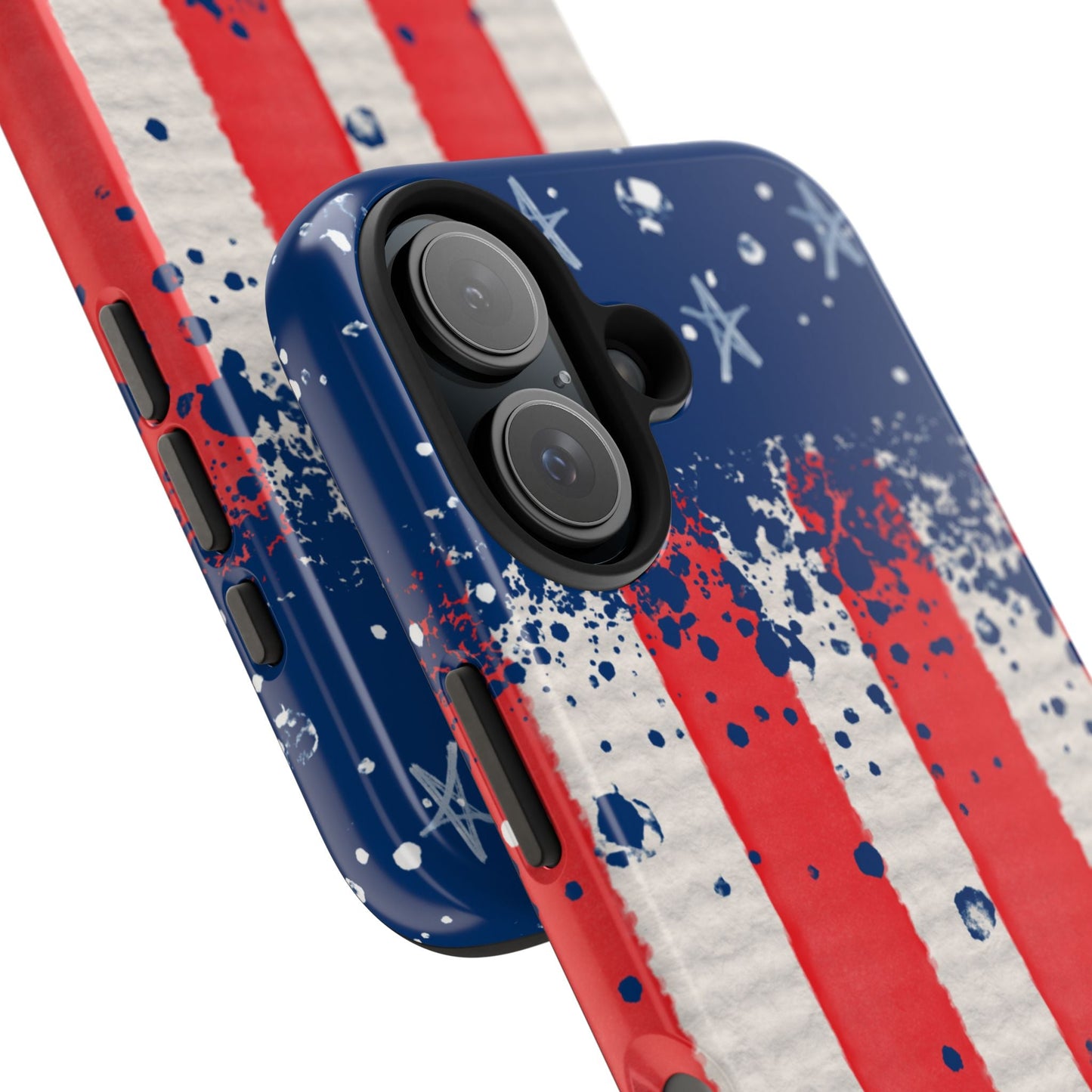 Vintage American Flag Splatter โ iPhone Series Case - BOGO Cases