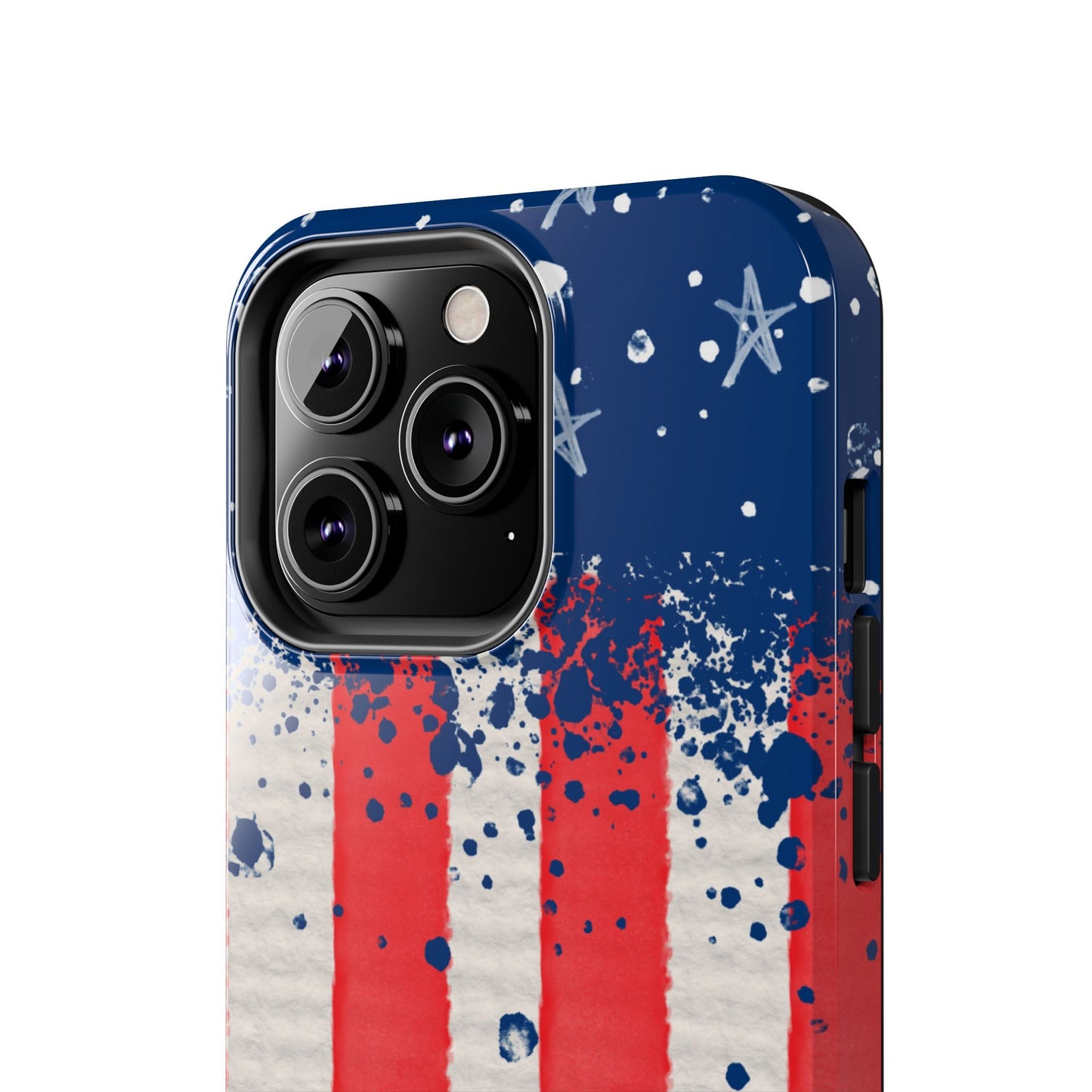 Vintage American Flag Splatter โ iPhone Series Case - BOGO Cases