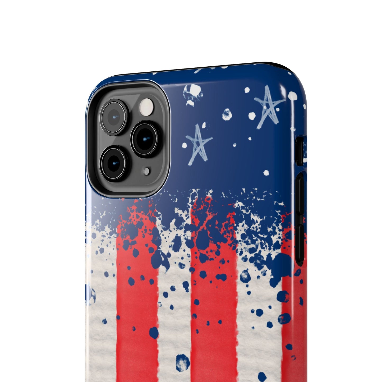 Vintage American Flag Splatter โ iPhone Series Case - BOGO Cases