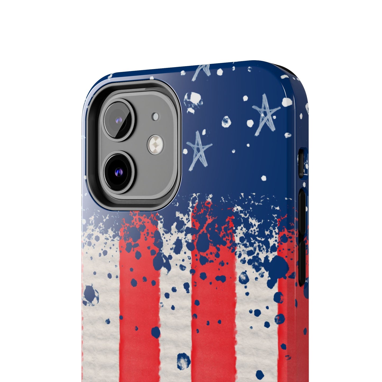 Vintage American Flag Splatter โ iPhone Series Case - BOGO Cases