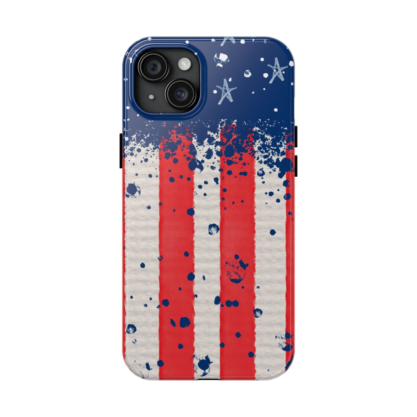 Vintage American Flag Splatter โ iPhone Series Case - BOGO Cases