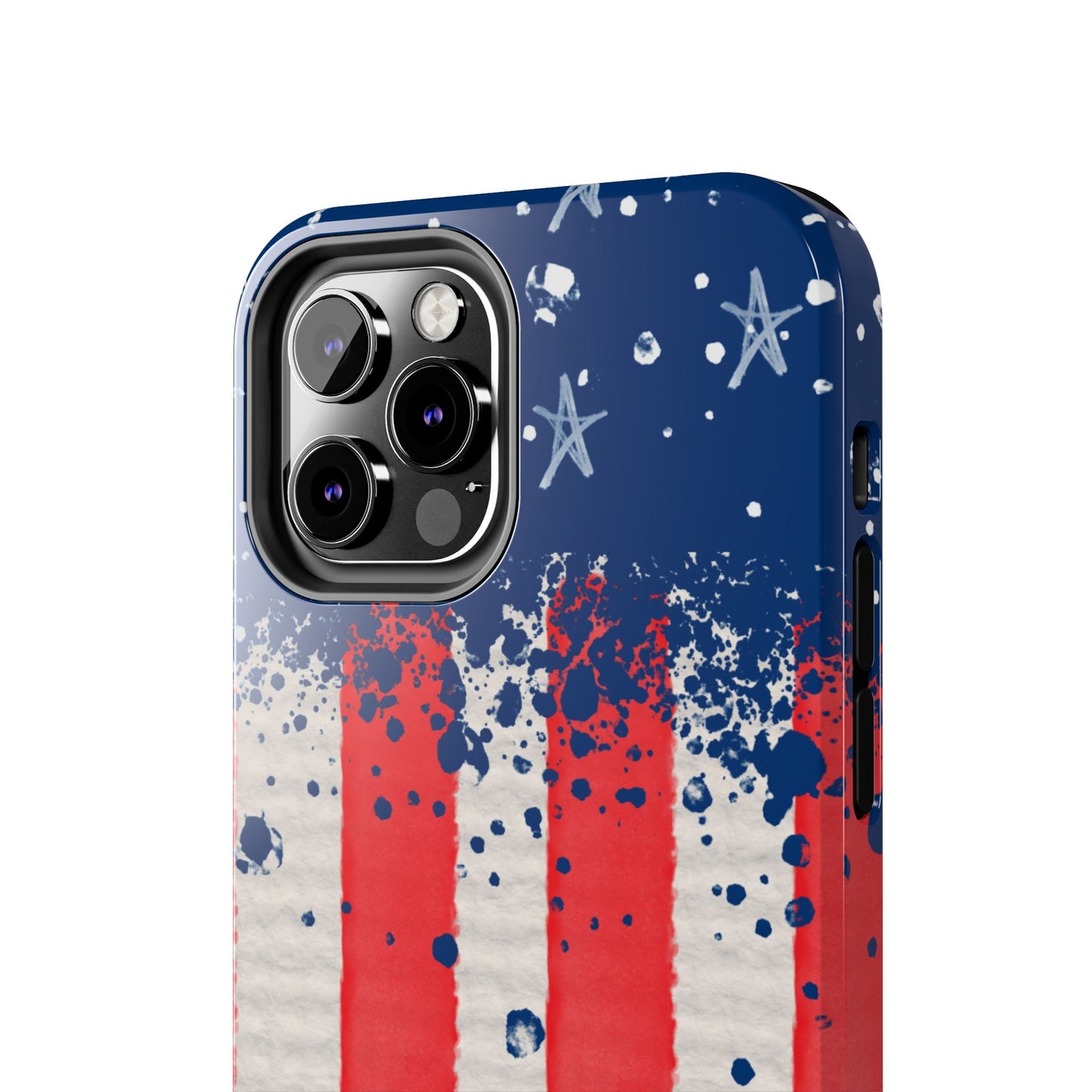 Vintage American Flag Splatter โ iPhone Series Case - BOGO Cases