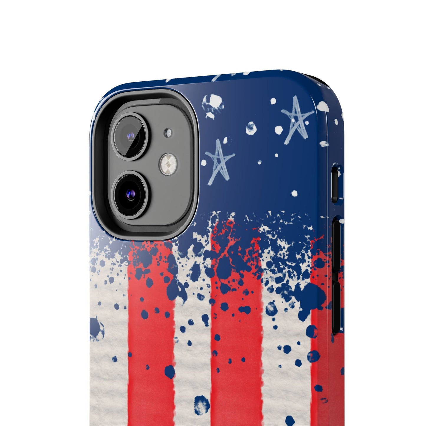 Vintage American Flag Splatter โ iPhone Series Case - BOGO Cases