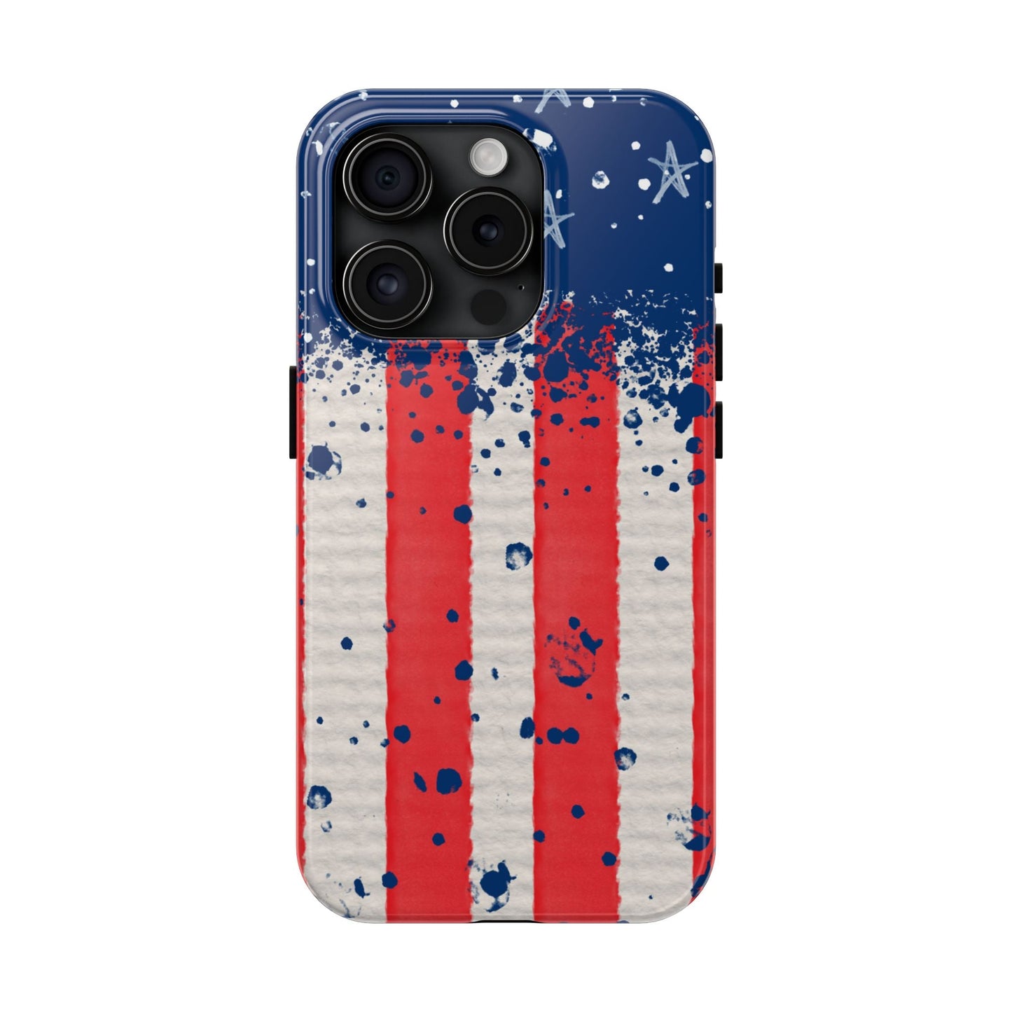 Vintage American Flag Splatter โ iPhone Series Case - BOGO Cases