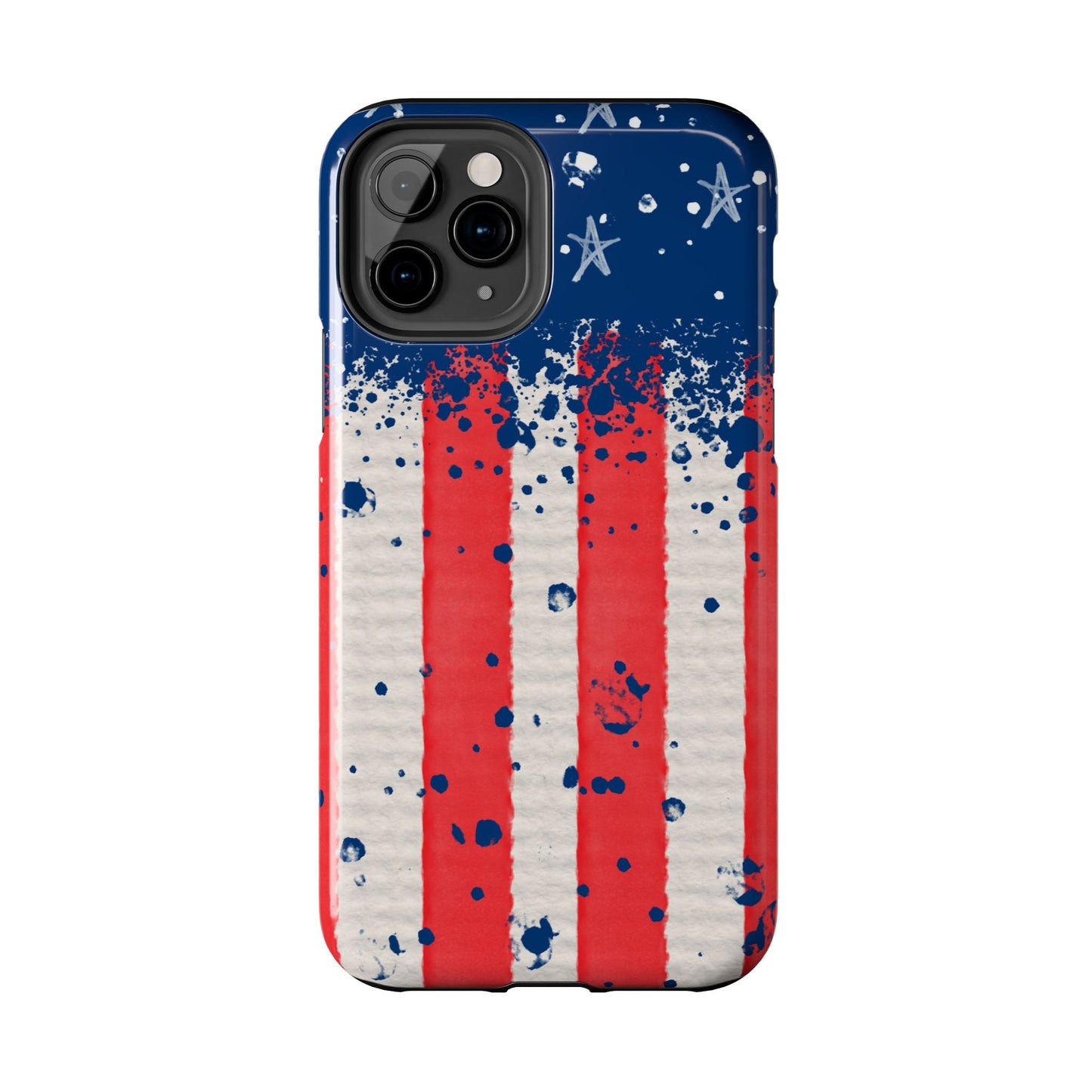 Vintage American Flag Splatter โ iPhone Series Case - BOGO Cases