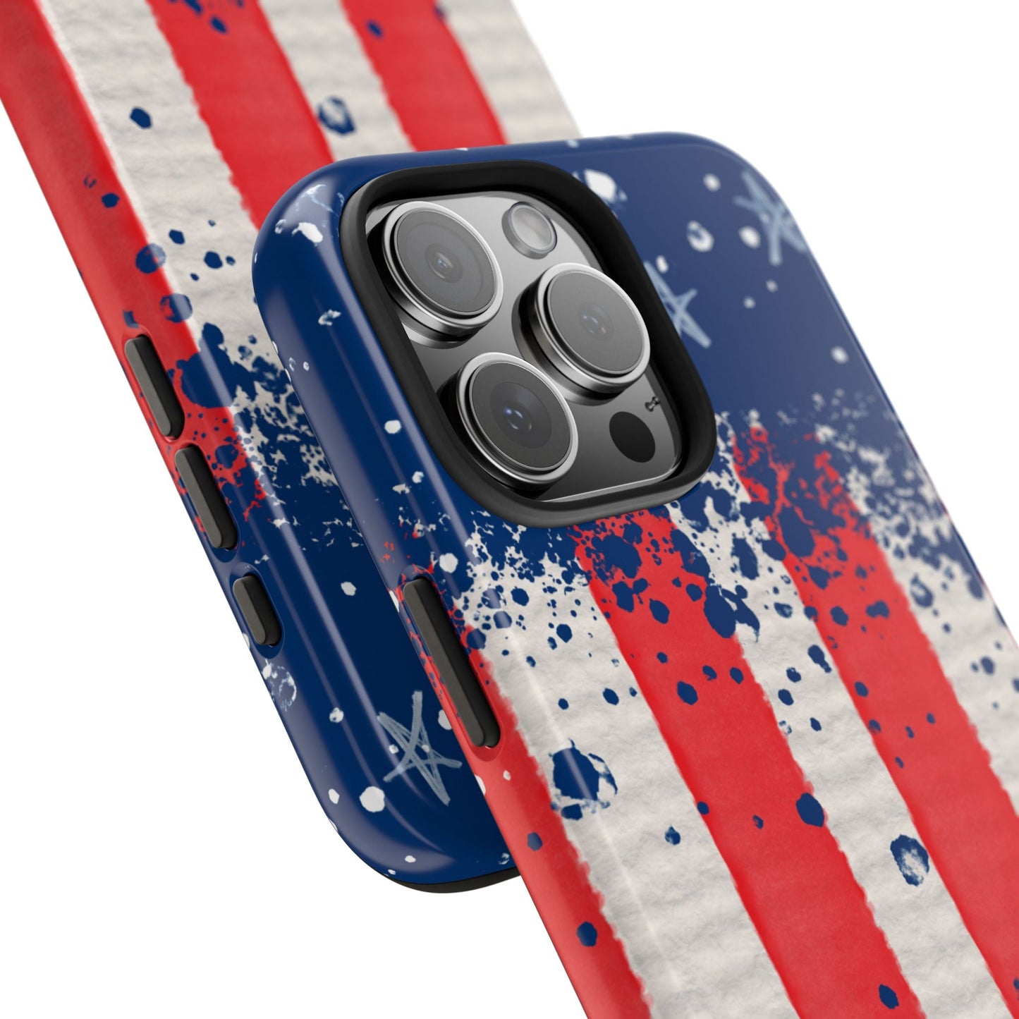 Vintage American Flag Splatter โ iPhone Series Case - BOGO Cases