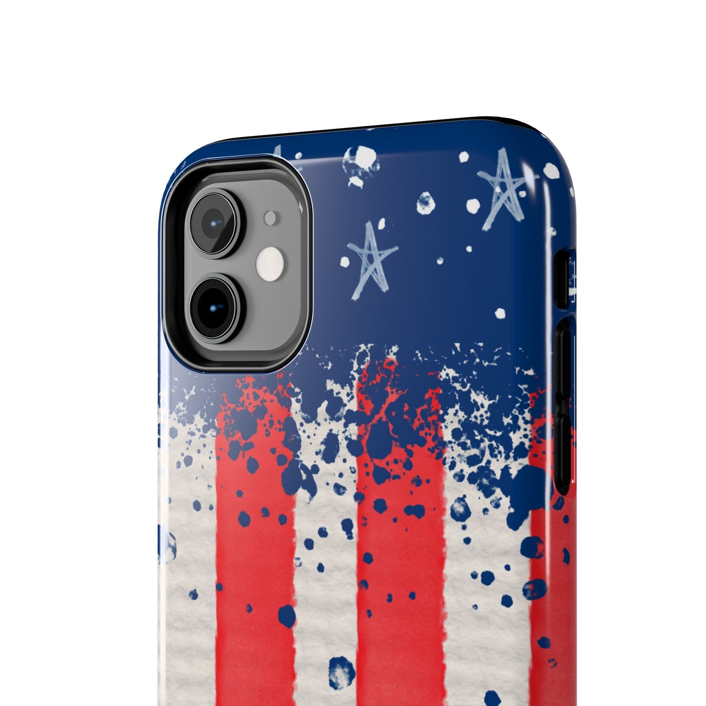 Vintage American Flag Splatter โ iPhone Series Case - BOGO Cases