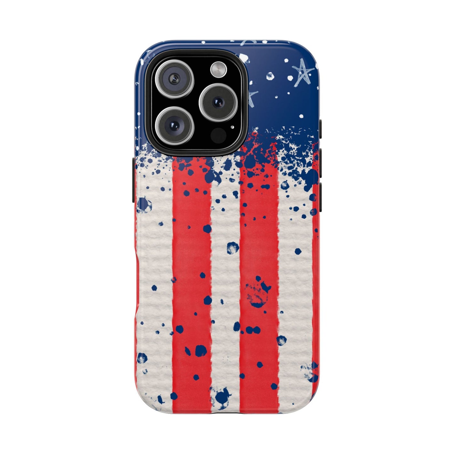 Vintage American Flag Splatter โ iPhone Series Case - BOGO Cases