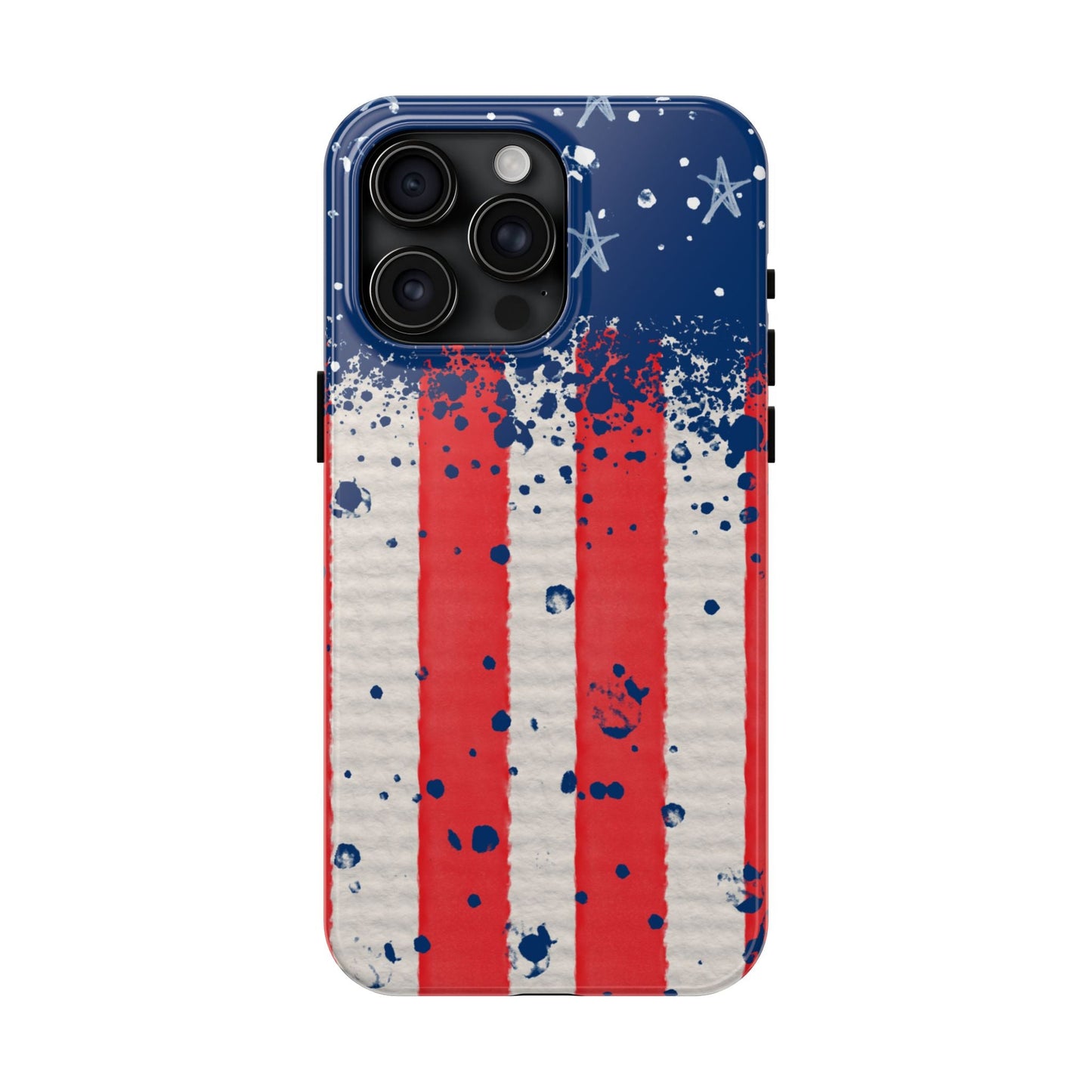 Vintage American Flag Splatter โ iPhone Series Case - BOGO Cases