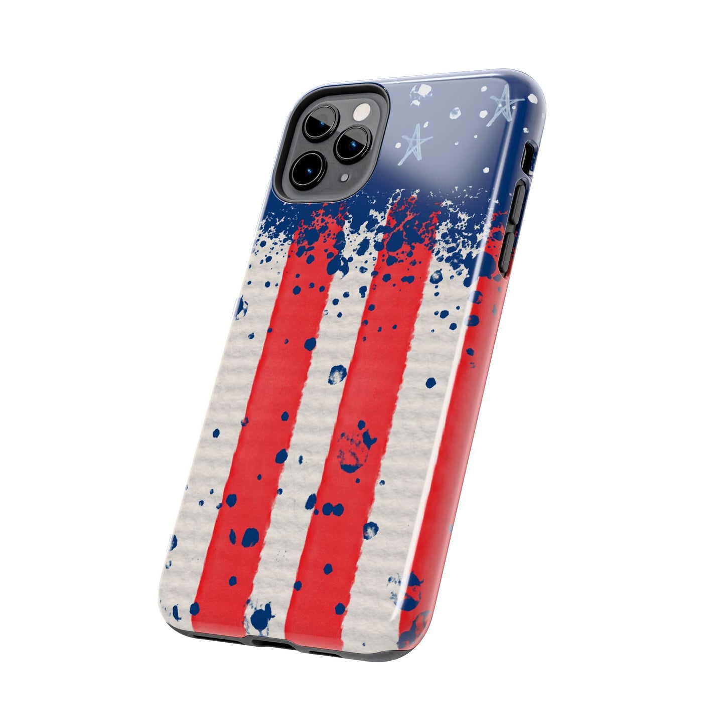 Vintage American Flag Splatter โ iPhone Series Case - BOGO Cases