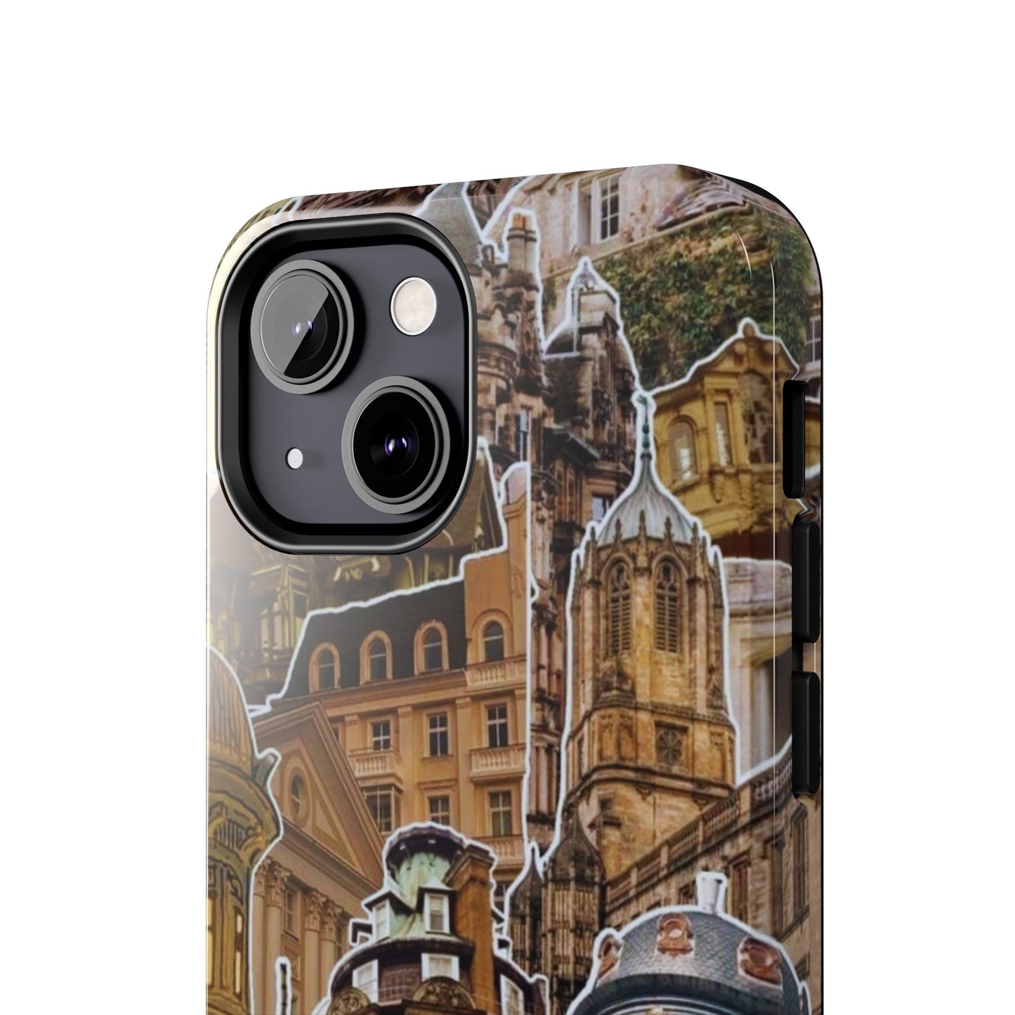 Vintage Architectural Collage iPhone Case – Tough Dual - Layer Protection with Matte Finish - BOGO Cases