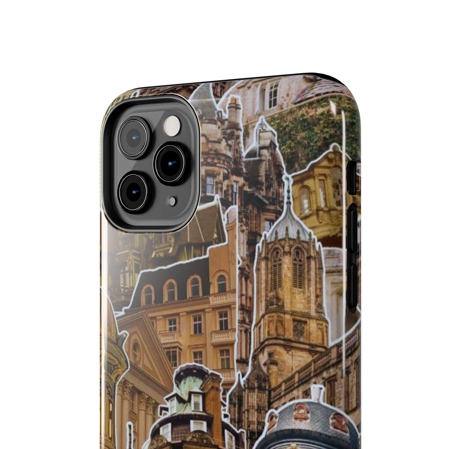 Vintage Architectural Collage iPhone Case – Tough Dual - Layer Protection with Matte Finish - BOGO Cases
