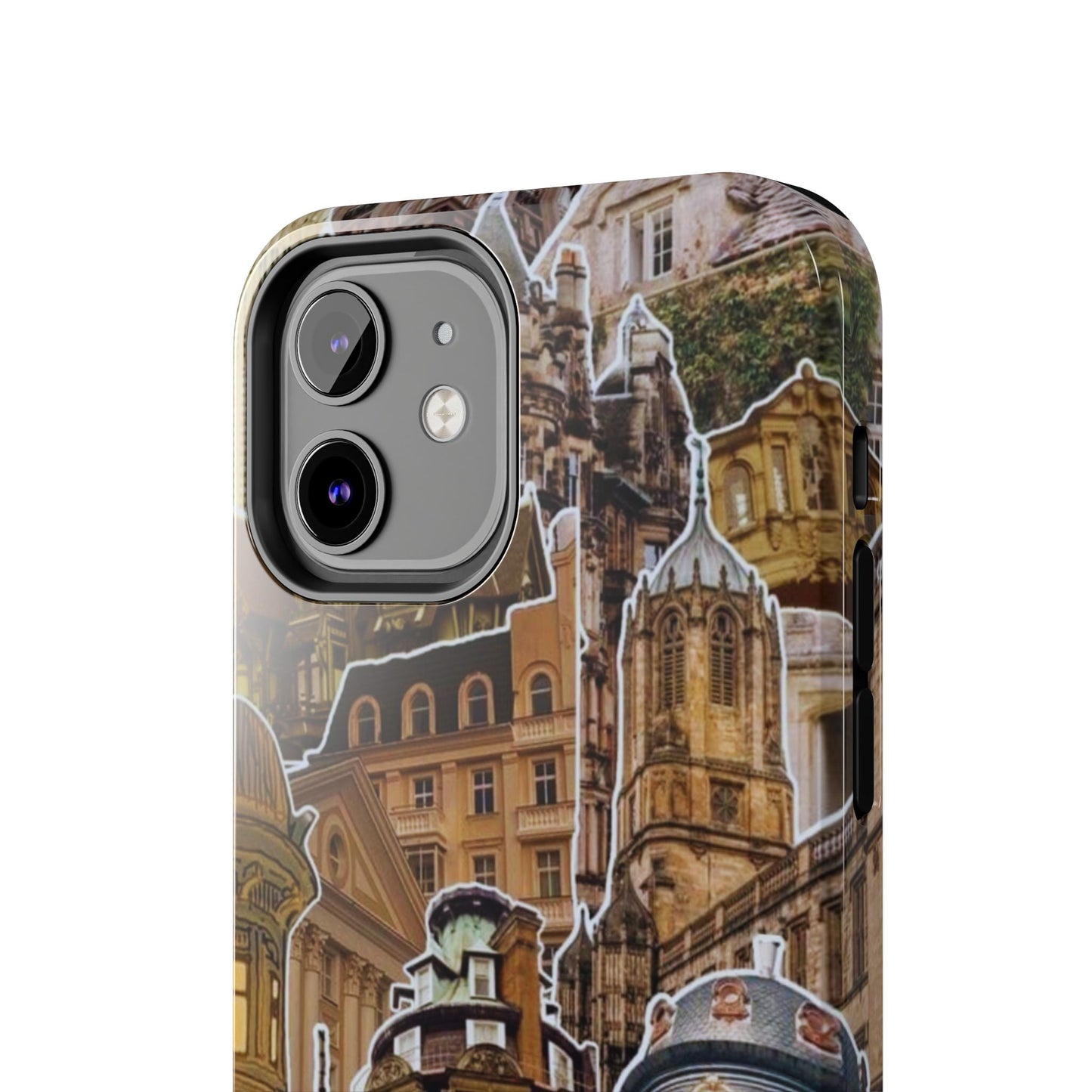 Vintage Architectural Collage iPhone Case – Tough Dual - Layer Protection with Matte Finish - BOGO Cases