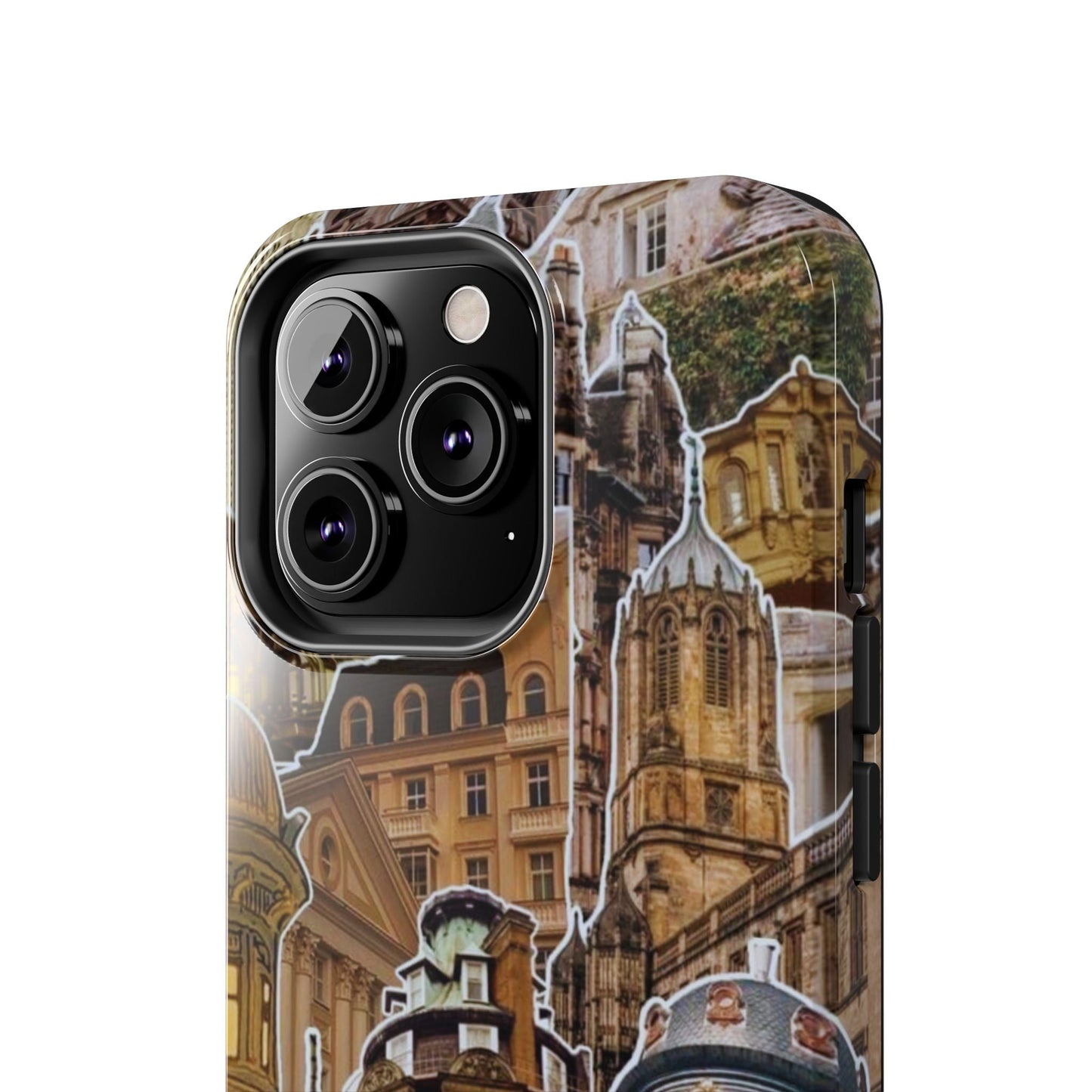 Vintage Architectural Collage iPhone Case – Tough Dual - Layer Protection with Matte Finish - BOGO Cases