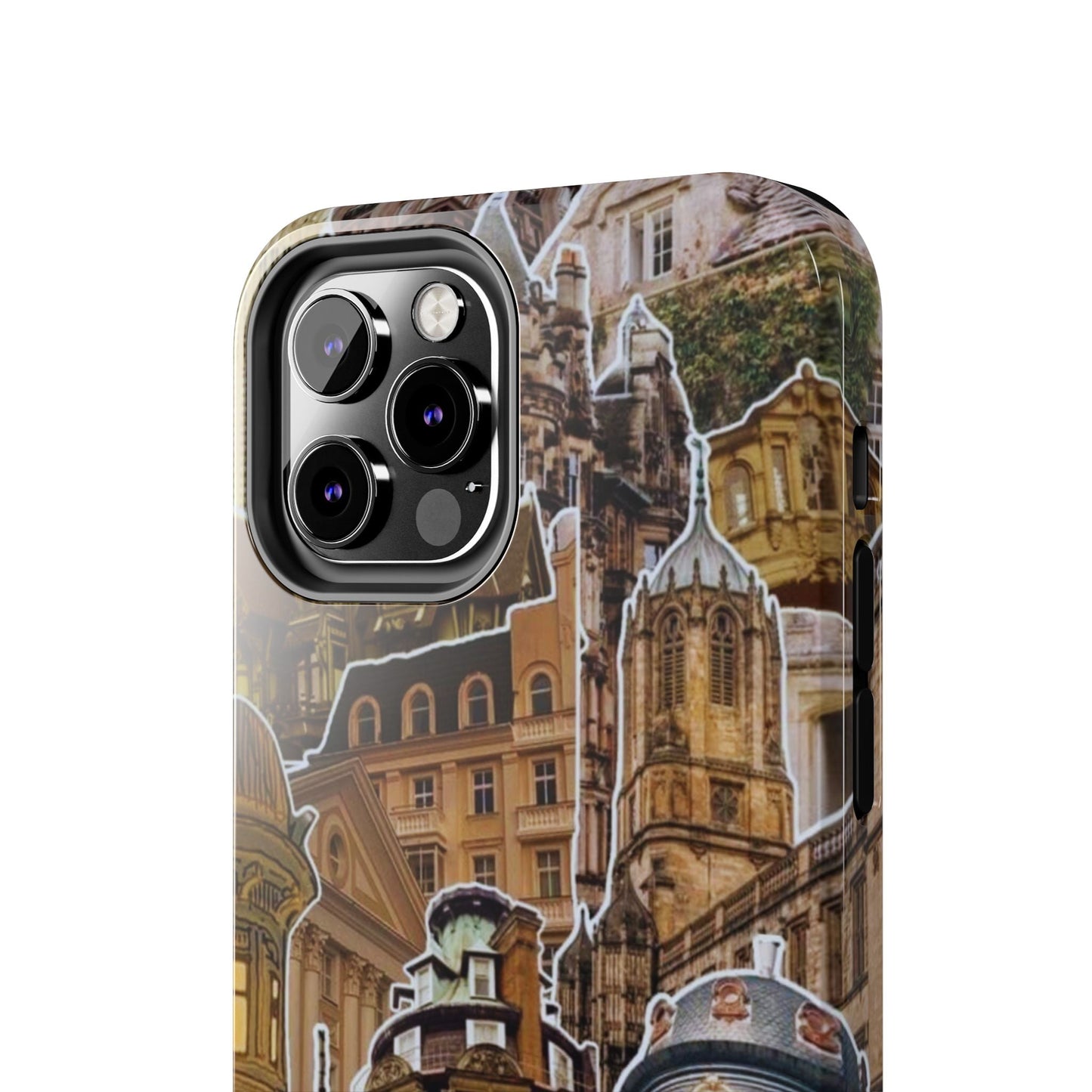 Vintage Architectural Collage iPhone Case – Tough Dual - Layer Protection with Matte Finish - BOGO Cases
