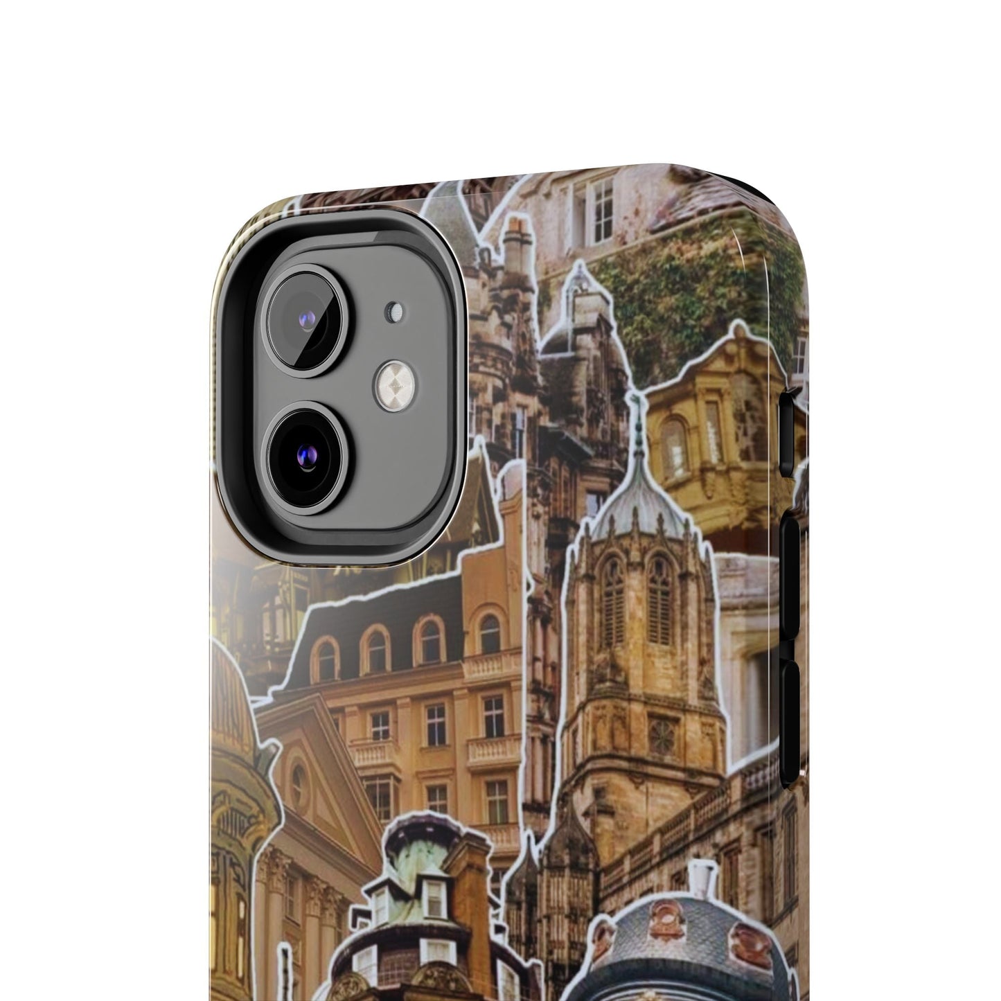 Vintage Architectural Collage iPhone Case – Tough Dual - Layer Protection with Matte Finish - BOGO Cases