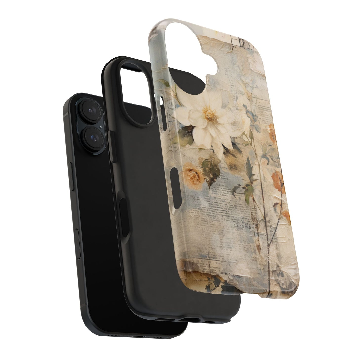 Vintage Floral Collage - iPhone Case, Elegant & Protective - BOGO Cases