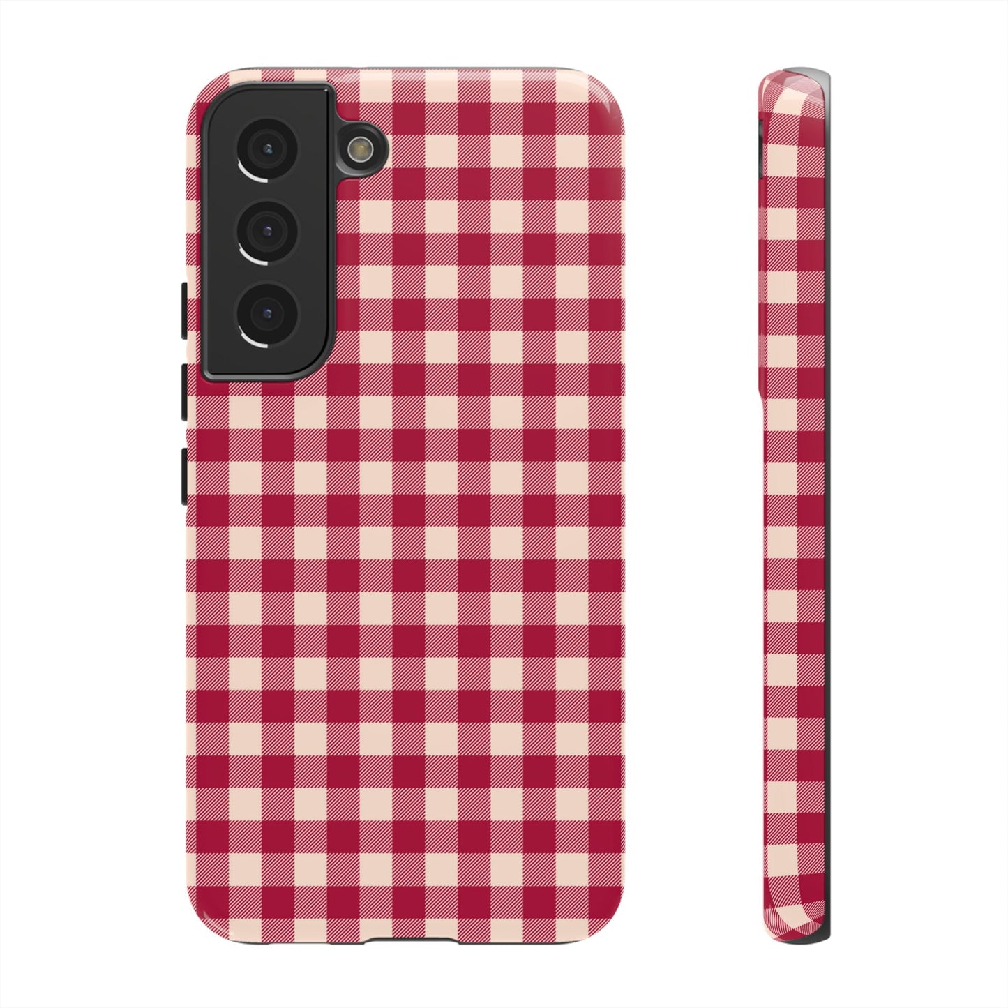 Vintage Red Gingham Check – Samsung Galaxy Case - BOGO Cases